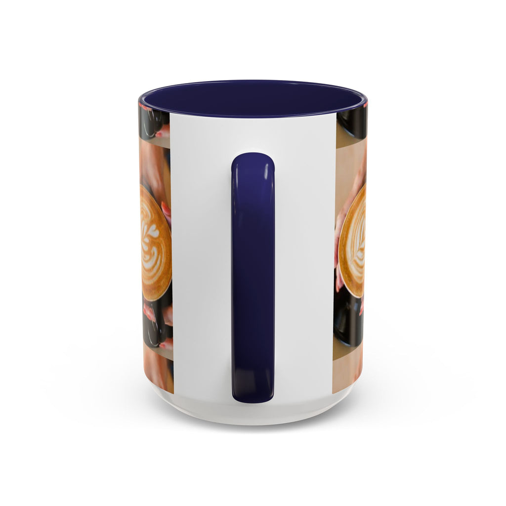 Latte Art Coffee Mug — Barista Hands Holding Latte (11/15 oz)