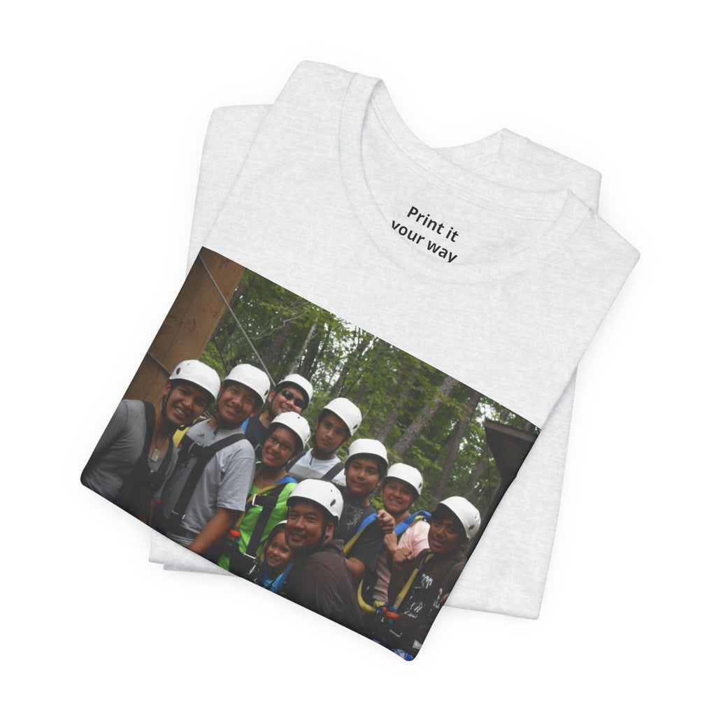 Custom Photo Tee — Add Your Message Personalized Group T-Shirt