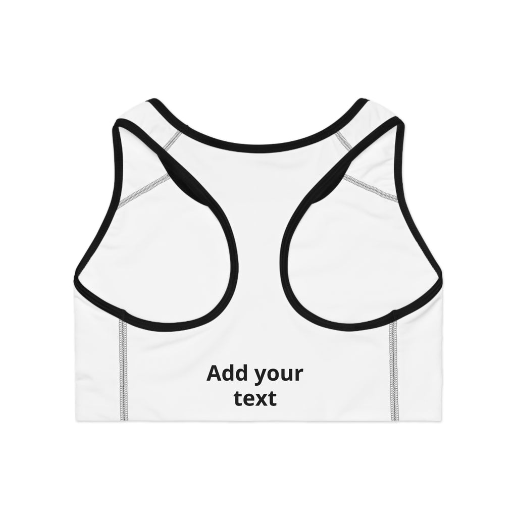 Customizable Sports Bra — 'Print it your way' Adjustable Activewear — Custom Fundraiser & Event Gear for Marathons & Nonprofits