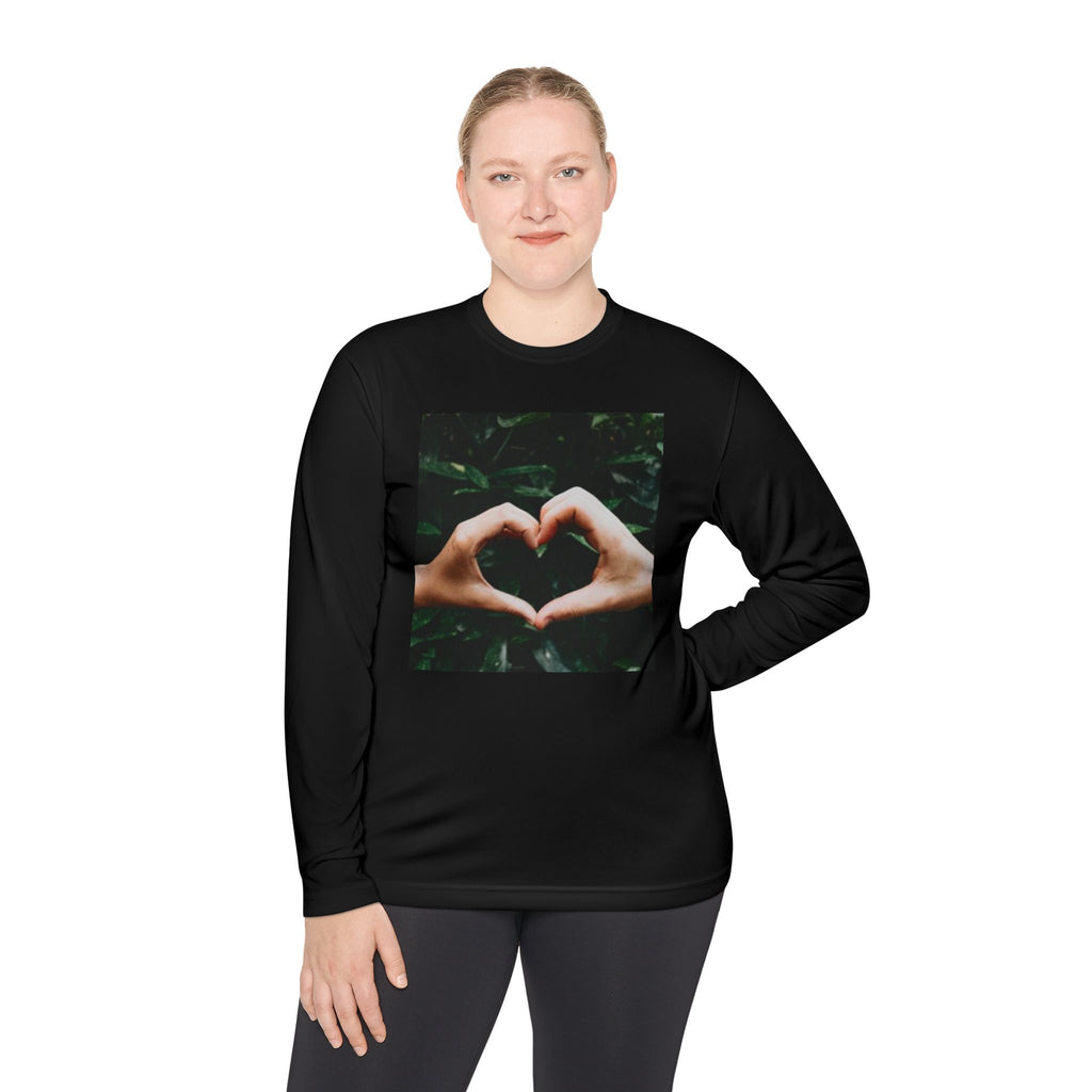 Long Sleeve Tee — Heart Hands Photo Print
