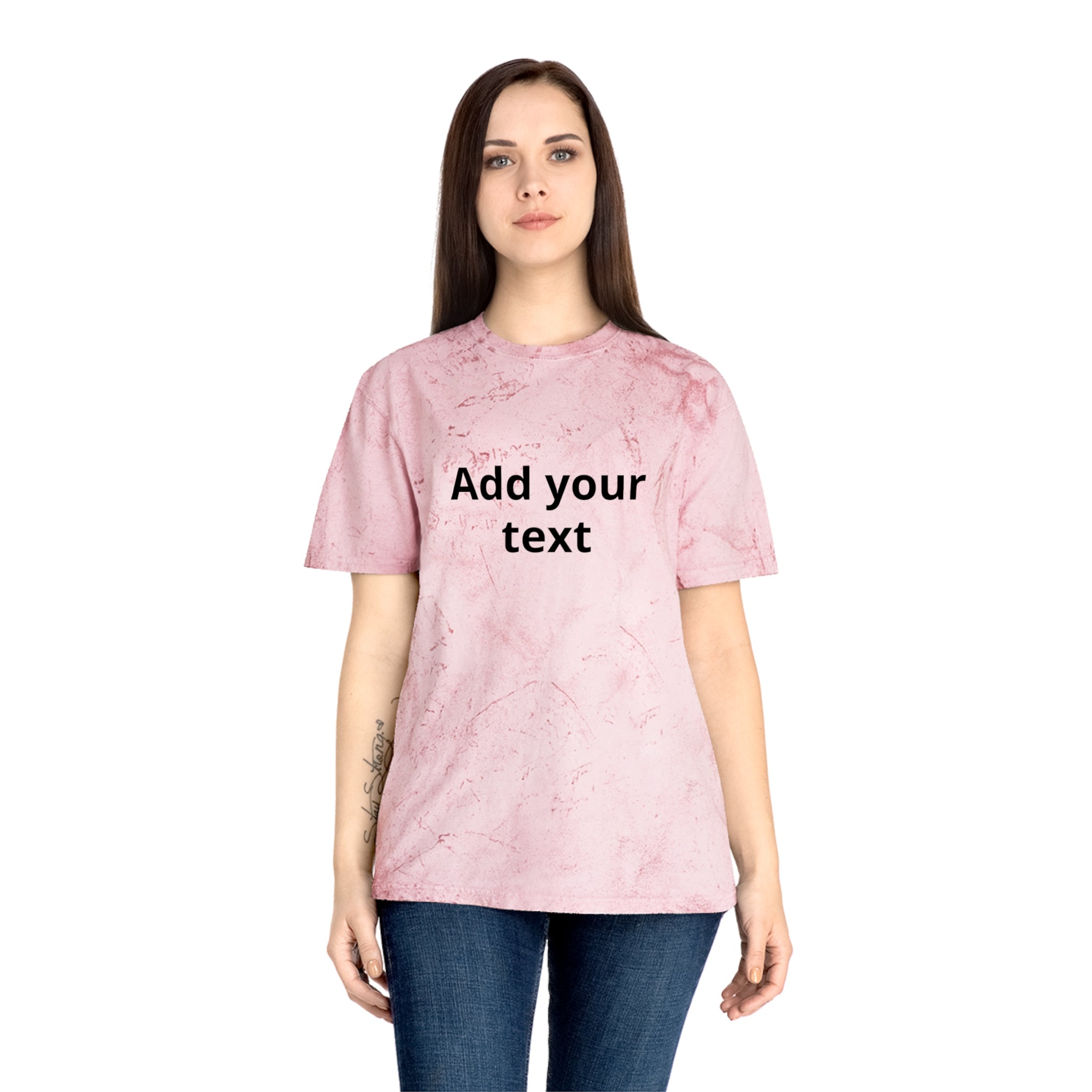 Tie-Dye Custom Text T-Shirt — "In the Zone" Graphic Tee
