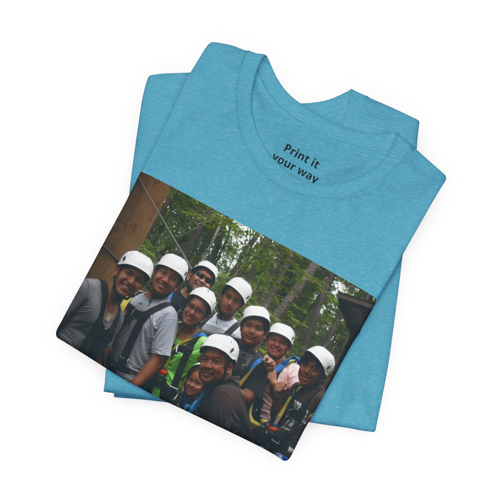 Custom Photo Tee — Add Your Message Personalized Group T-Shirt