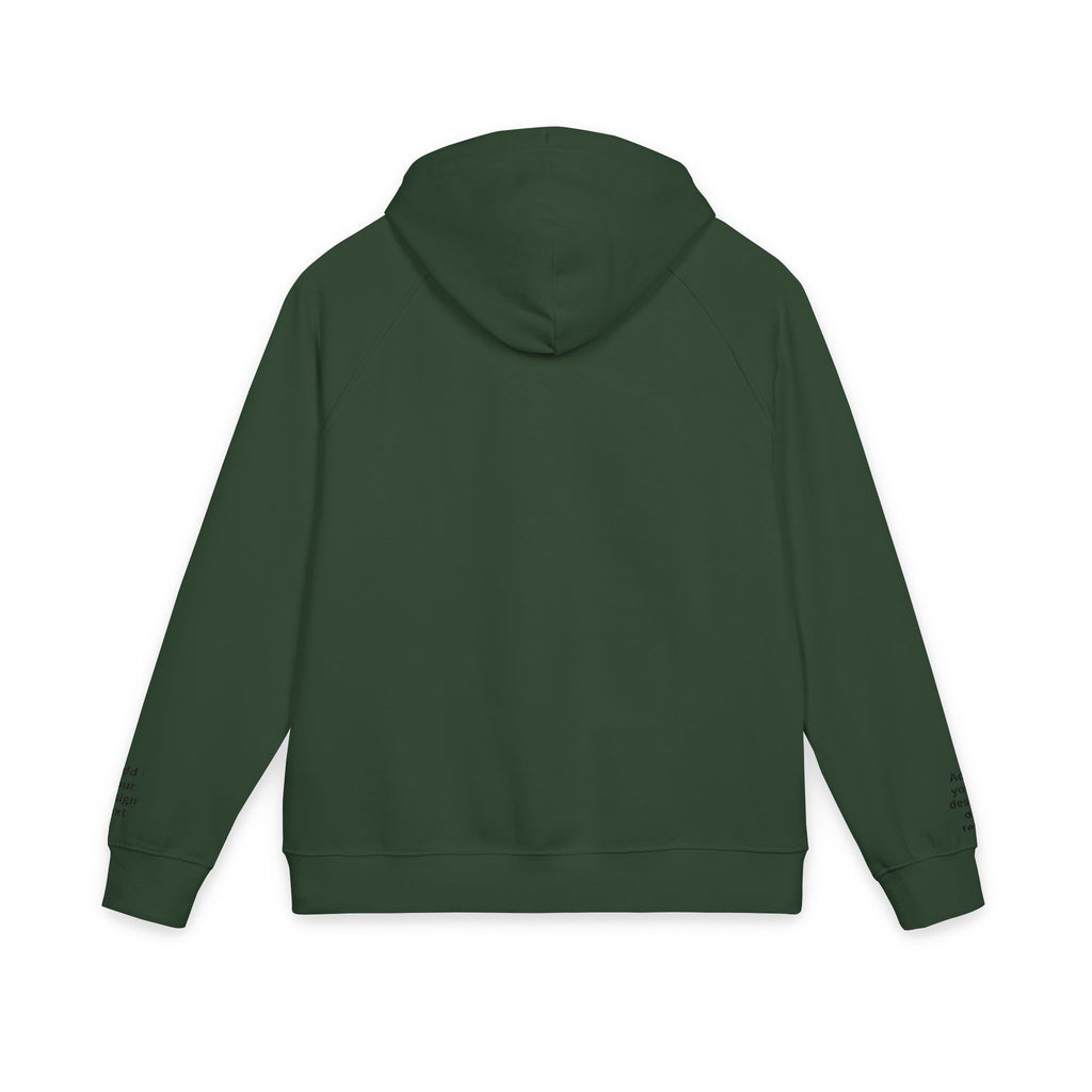 Eco Raglan Hoodie — Custom Embroidered Chest & Sleeve Design