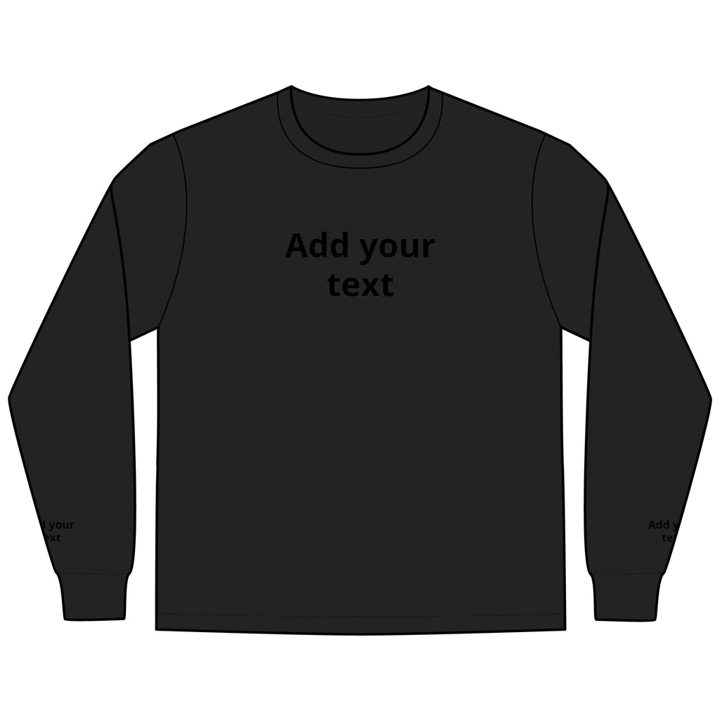 Long Sleeve Tee — "In the Zone" Geometric Tech Graphic