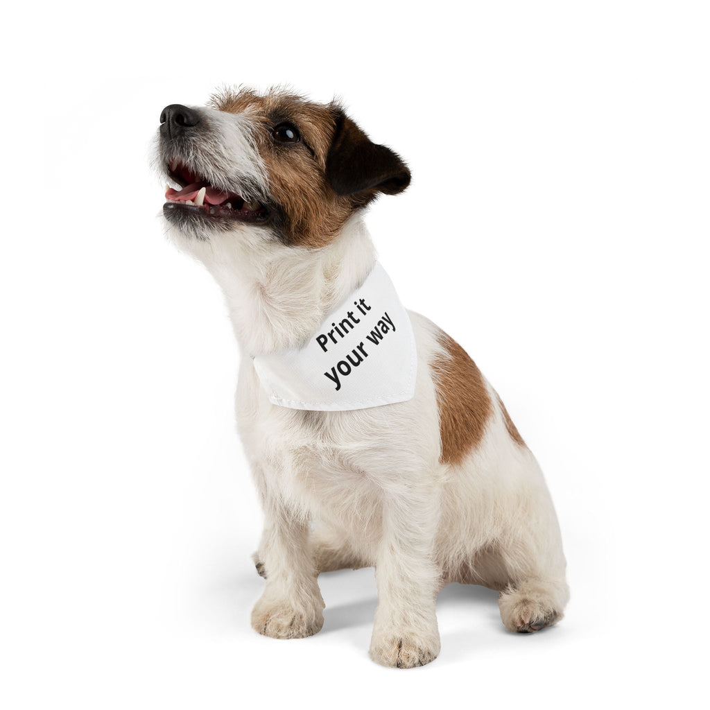 Customizable Pet Bandana Collar — "Print it Your Way" Dog & Cat Accessory