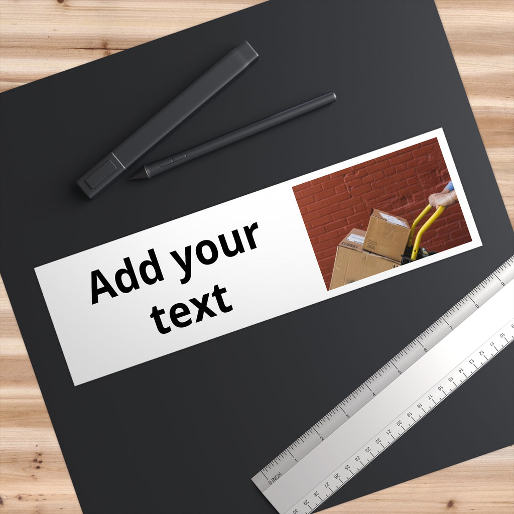 Bumper Sticker — "Print It Your Way" Custom Decal (Delivery/Small Business Theme)