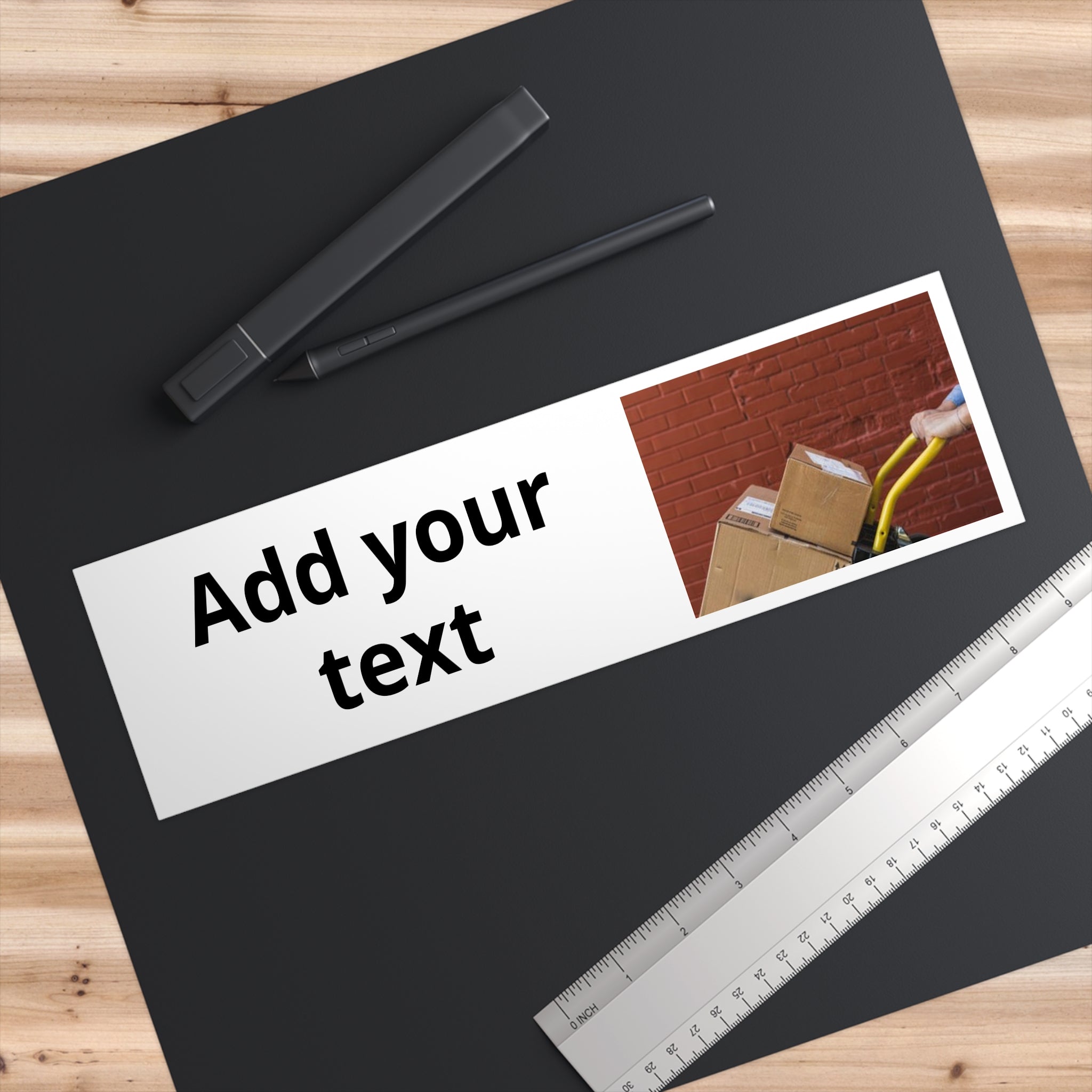 Bumper Sticker — "Print It Your Way" Custom Decal (Delivery/Small Business Theme)