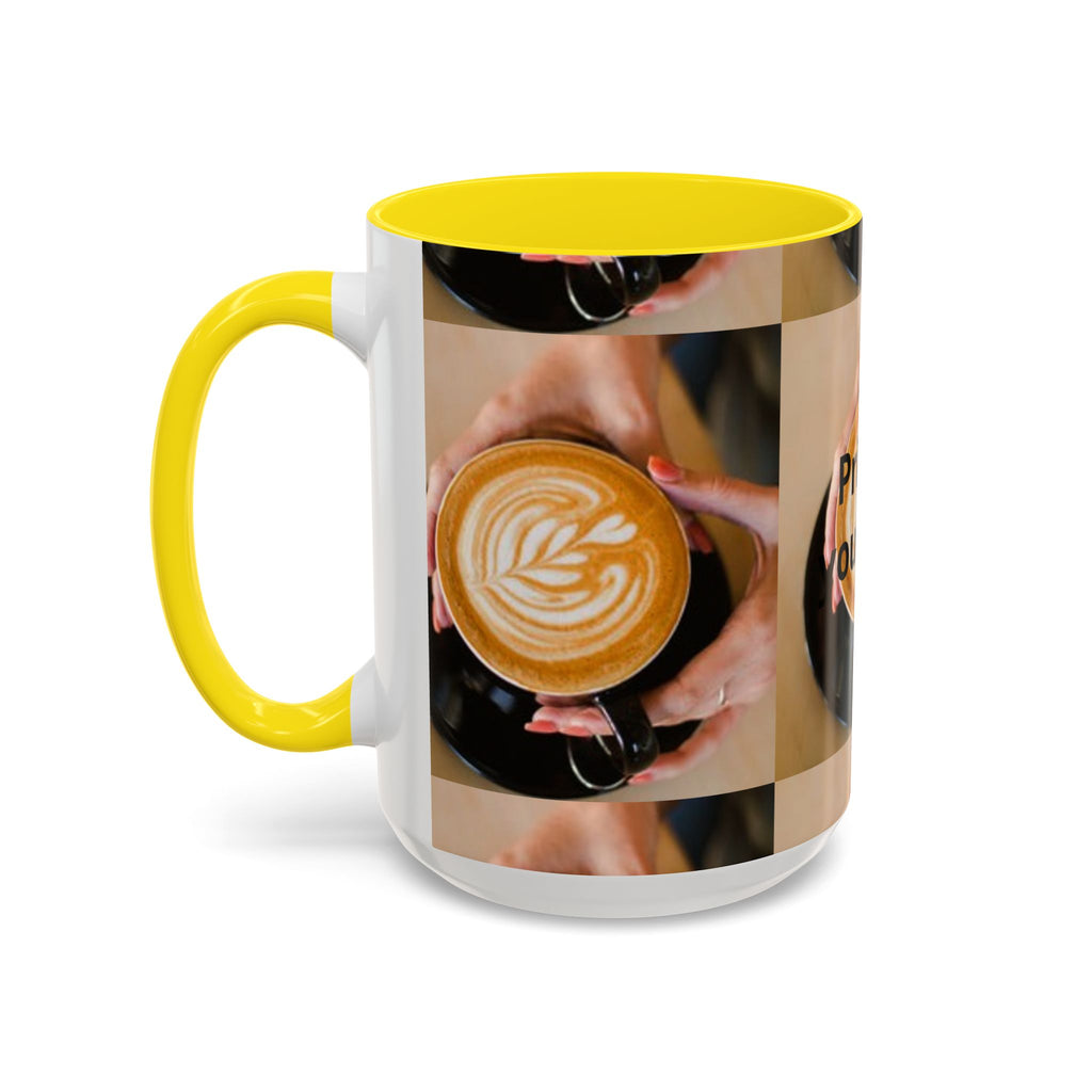 Latte Art Coffee Mug — Barista Hands Holding Latte (11/15 oz)