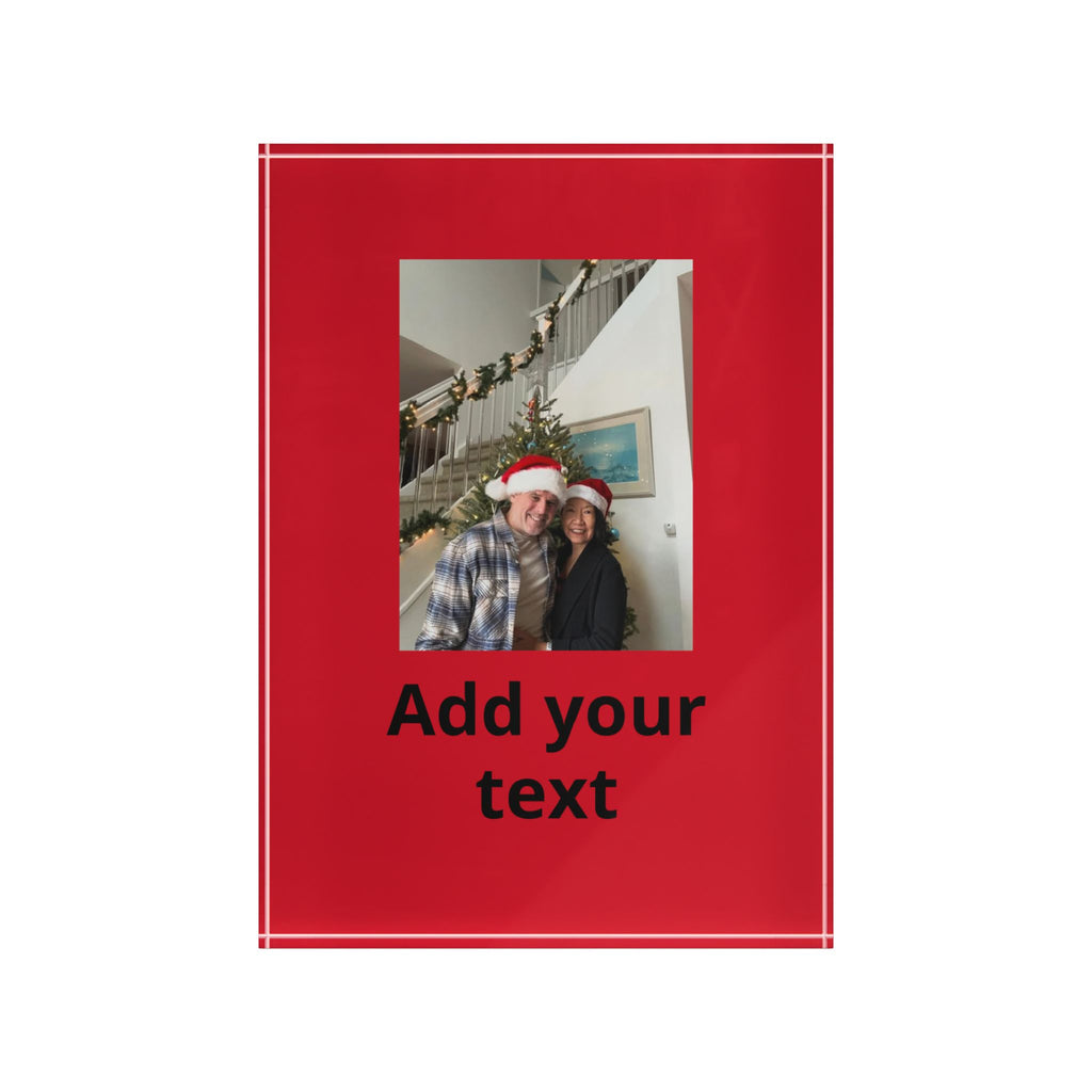 Personalized Photo Block - Custom Holiday Picture Block with 'Add your text' Option
