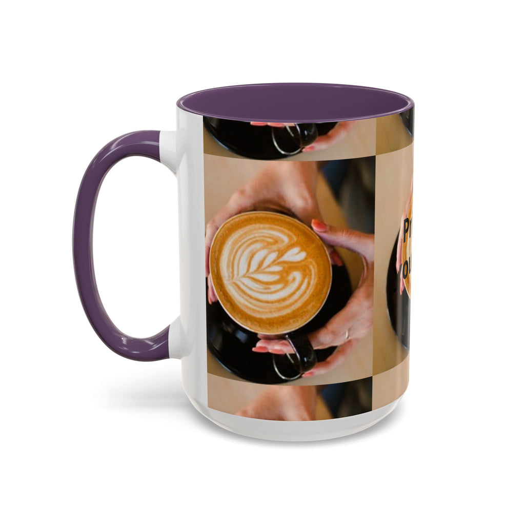 Latte Art Coffee Mug — Barista Hands Holding Latte (11/15 oz)