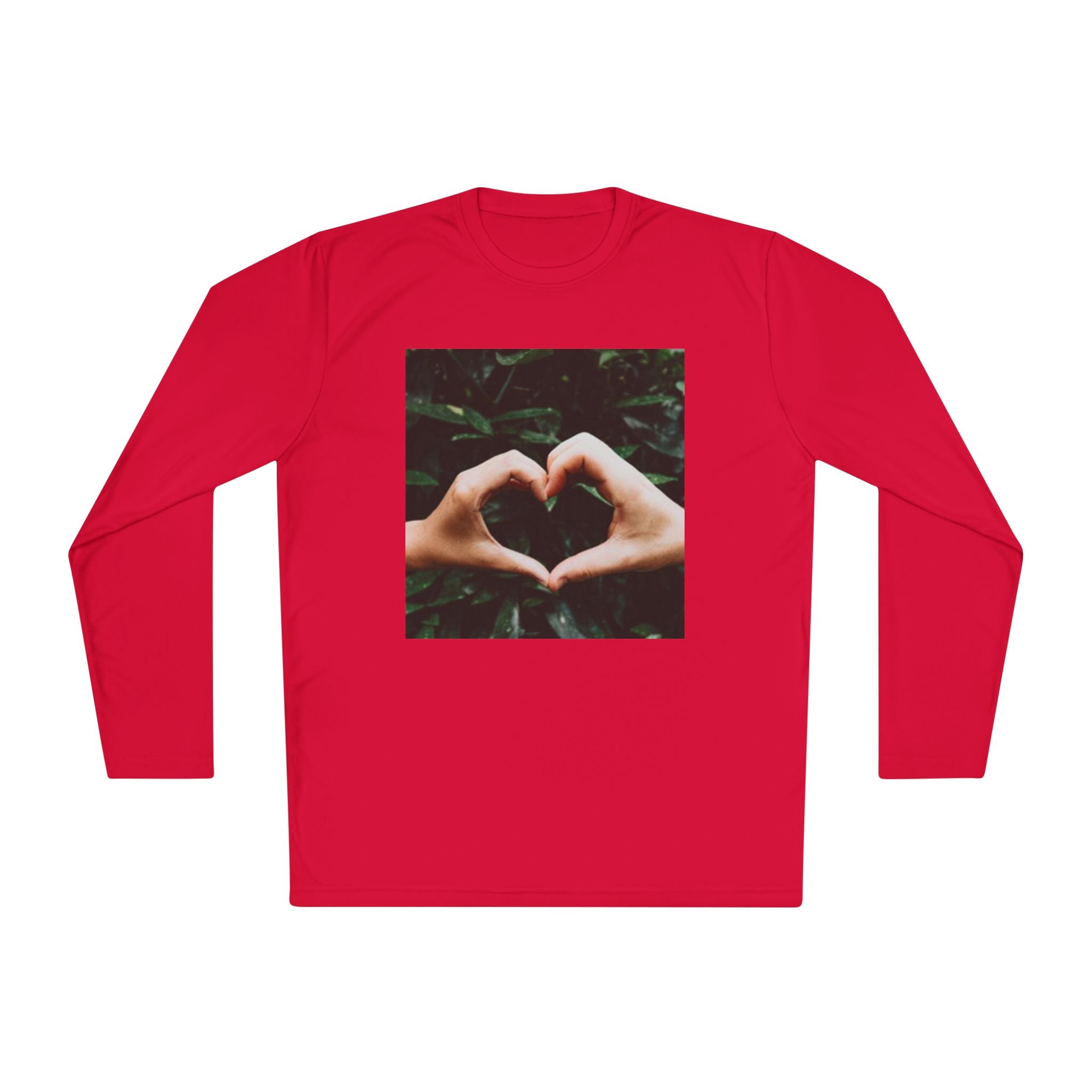 Long Sleeve Tee — Heart Hands Photo Print