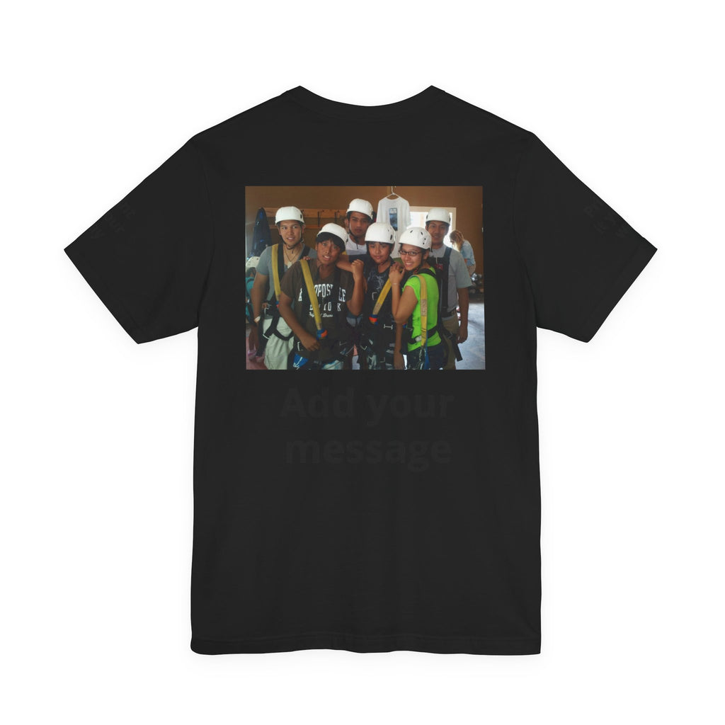 Custom Photo Tee — Add Your Message Personalized Group T-Shirt