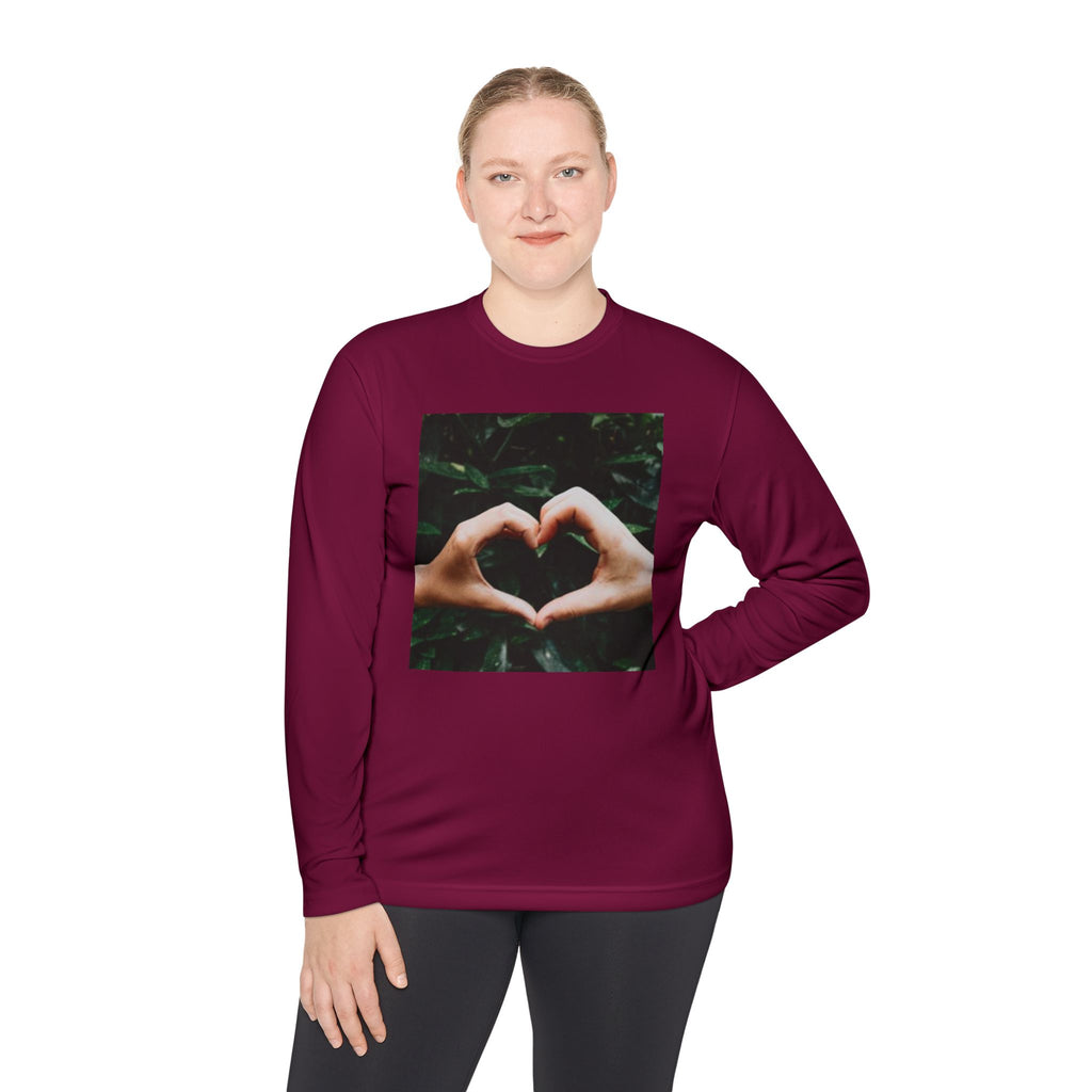 Long Sleeve Tee — Heart Hands Photo Print