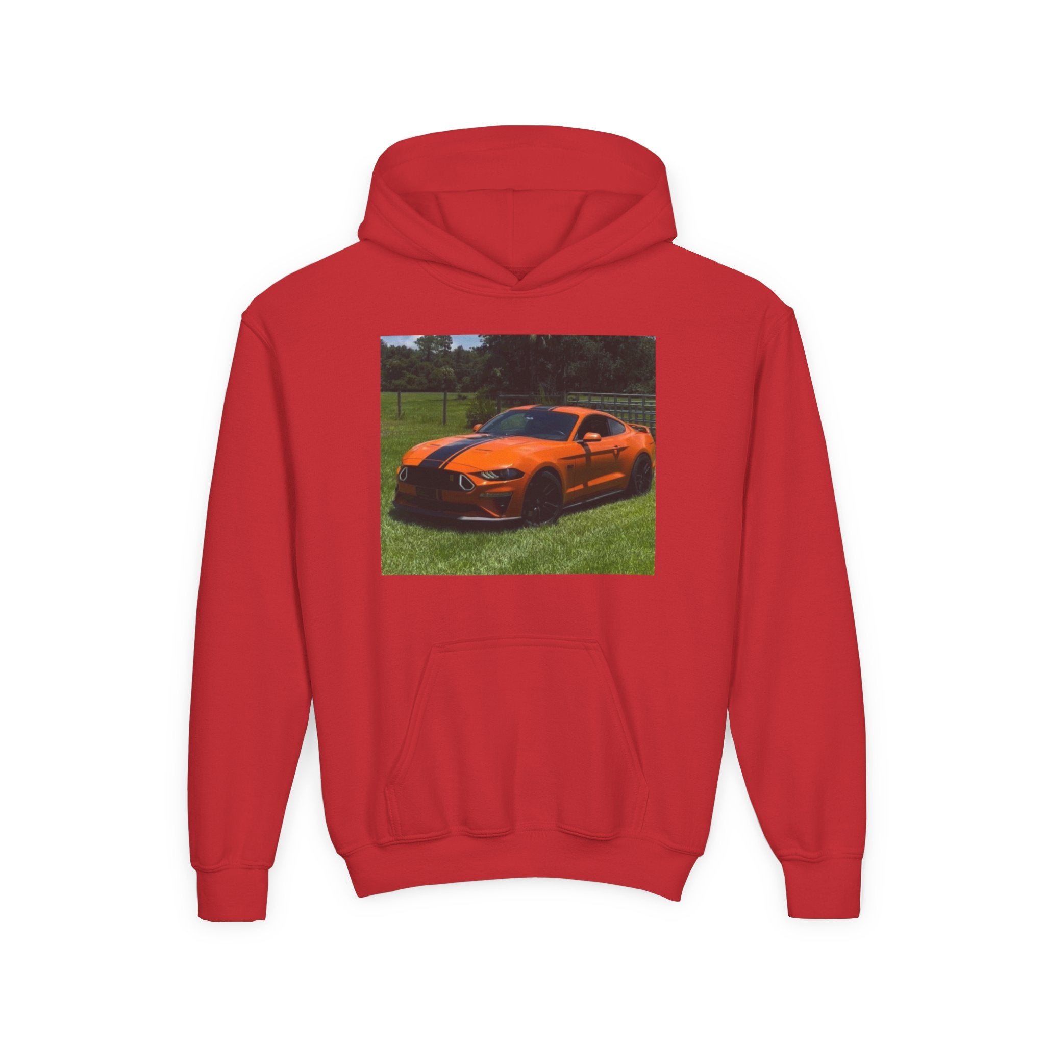 Youth Car Hoodie – Customizable Sports Car Photo Hooded Sweatshirt