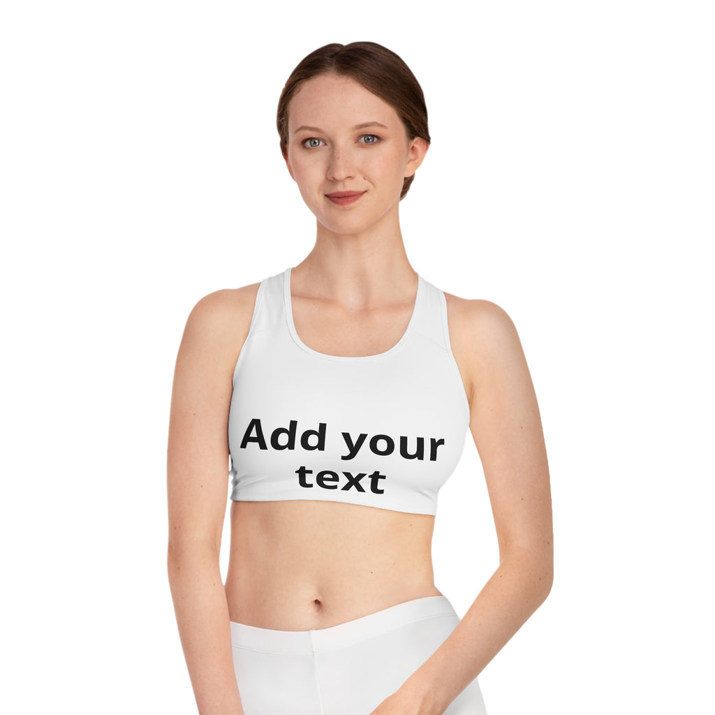 Customizable Sports Bra — 'Print it your way' Adjustable Activewear — Custom Fundraiser & Event Gear for Marathons & Nonprofits