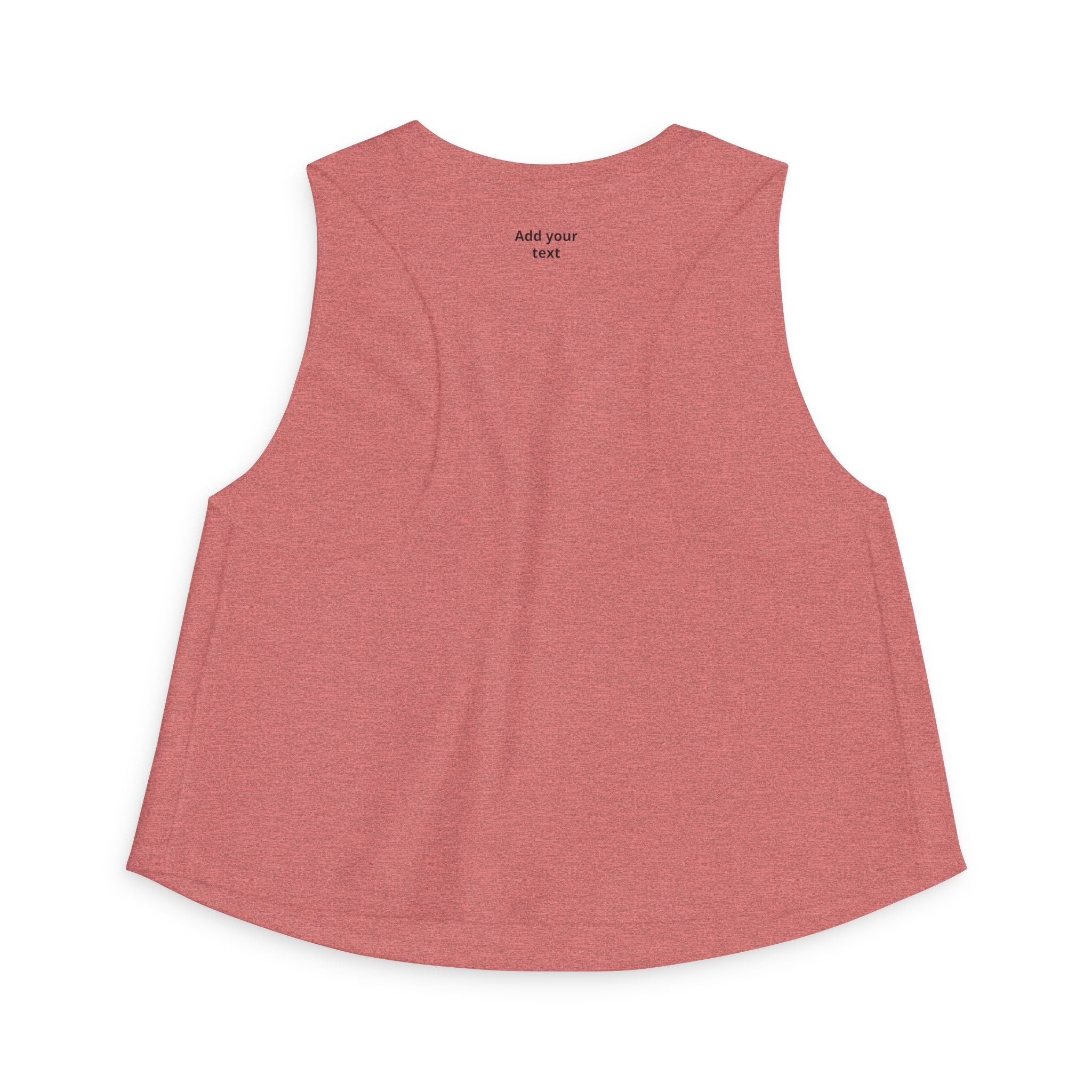 Custom Heart Arrow Crop Top — Add Your Text Personalizable Women's Tank — Valentine's Day & Fundraiser Event Gift for Her