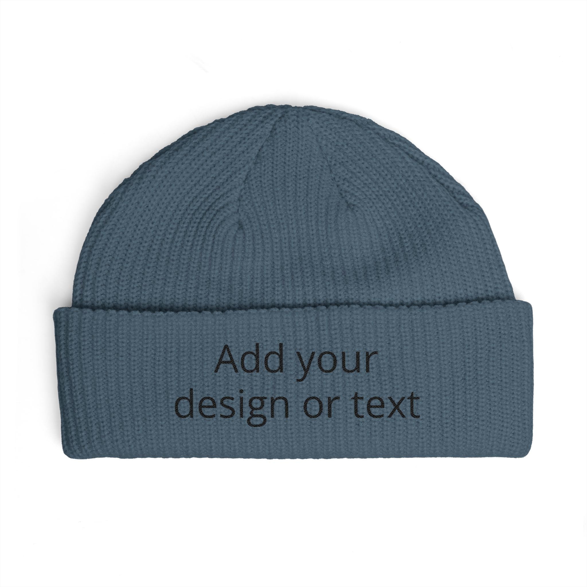 Custom Cuff Beanie — Personalized Knit Hat with Your Text or Design