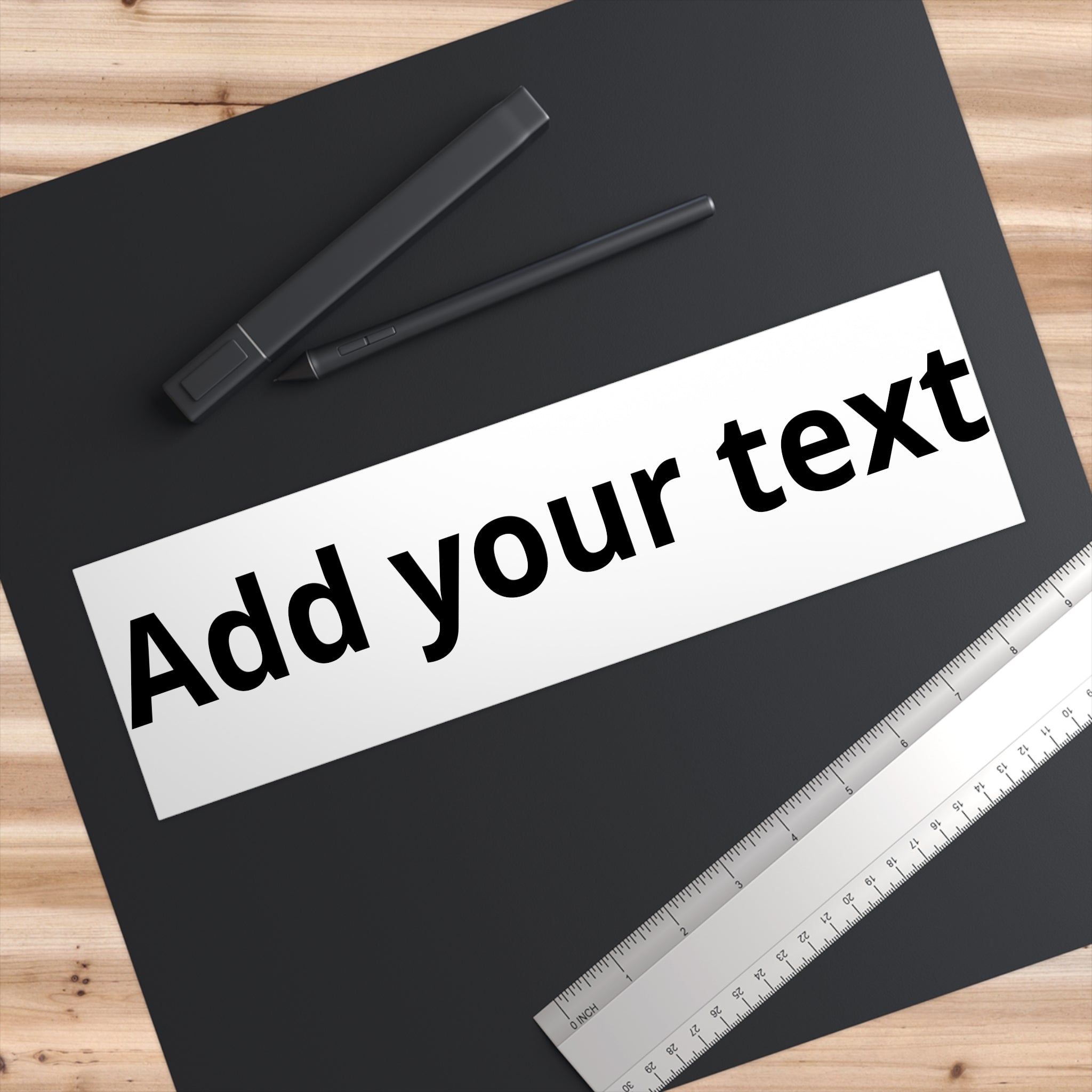 Custom Bumper Sticker — Personalized Text Car Decal (Add Your Text)