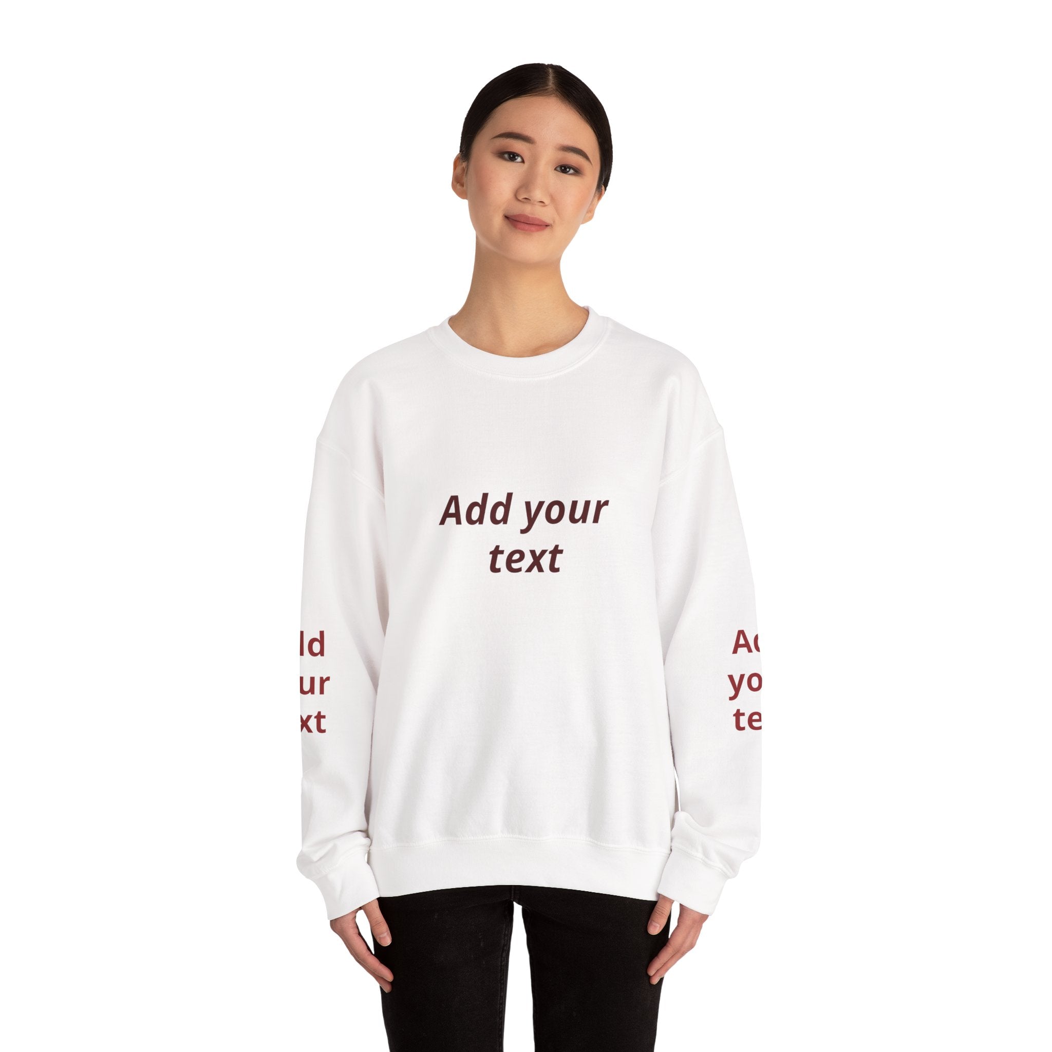 Dumpling & Soy Sauce Crewneck Sweatshirt — Customizable Asian Food Graphic