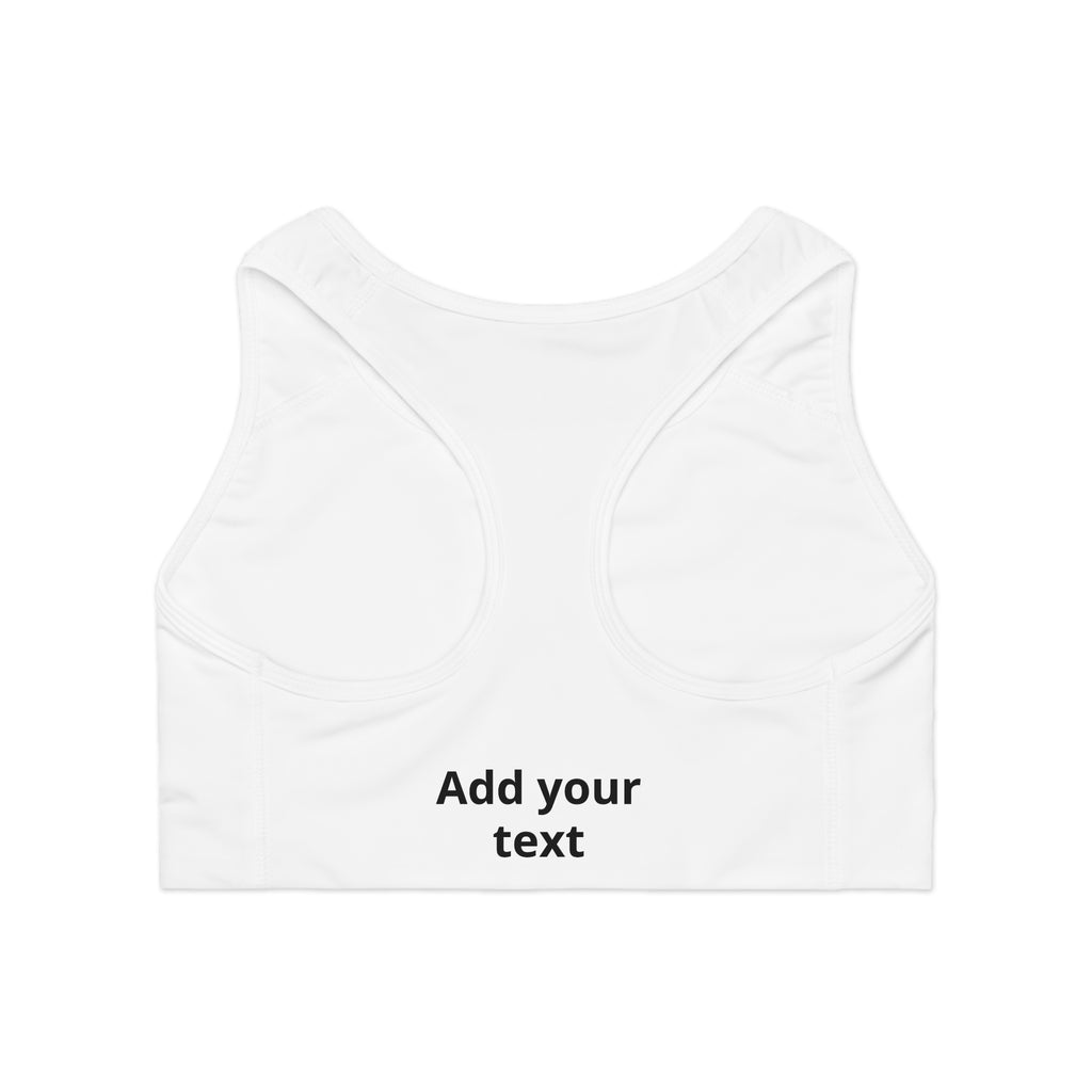 Customizable Sports Bra — 'Print it your way' Adjustable Activewear — Custom Fundraiser & Event Gear for Marathons & Nonprofits