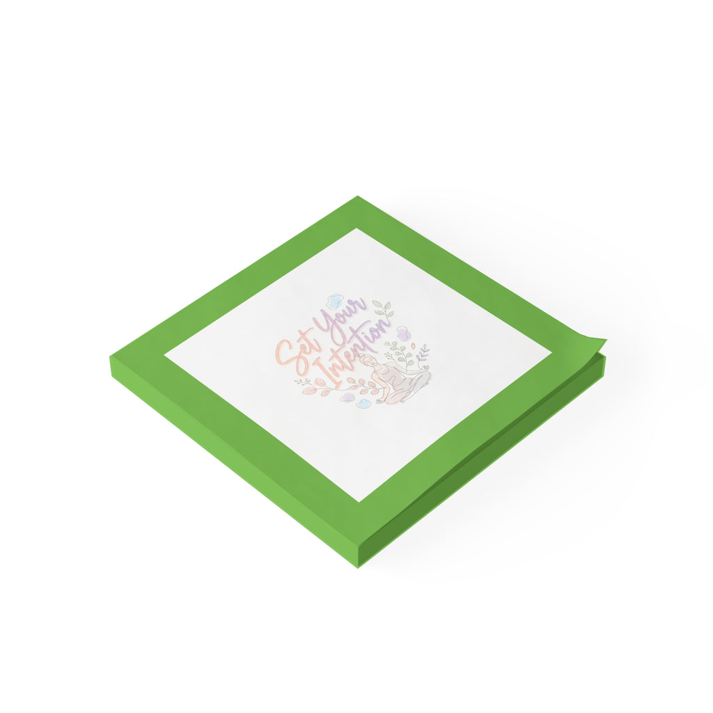 Set Your Intention Post-it Note Pads — Motivational Sticky Notes for Mindfulness & Planning
