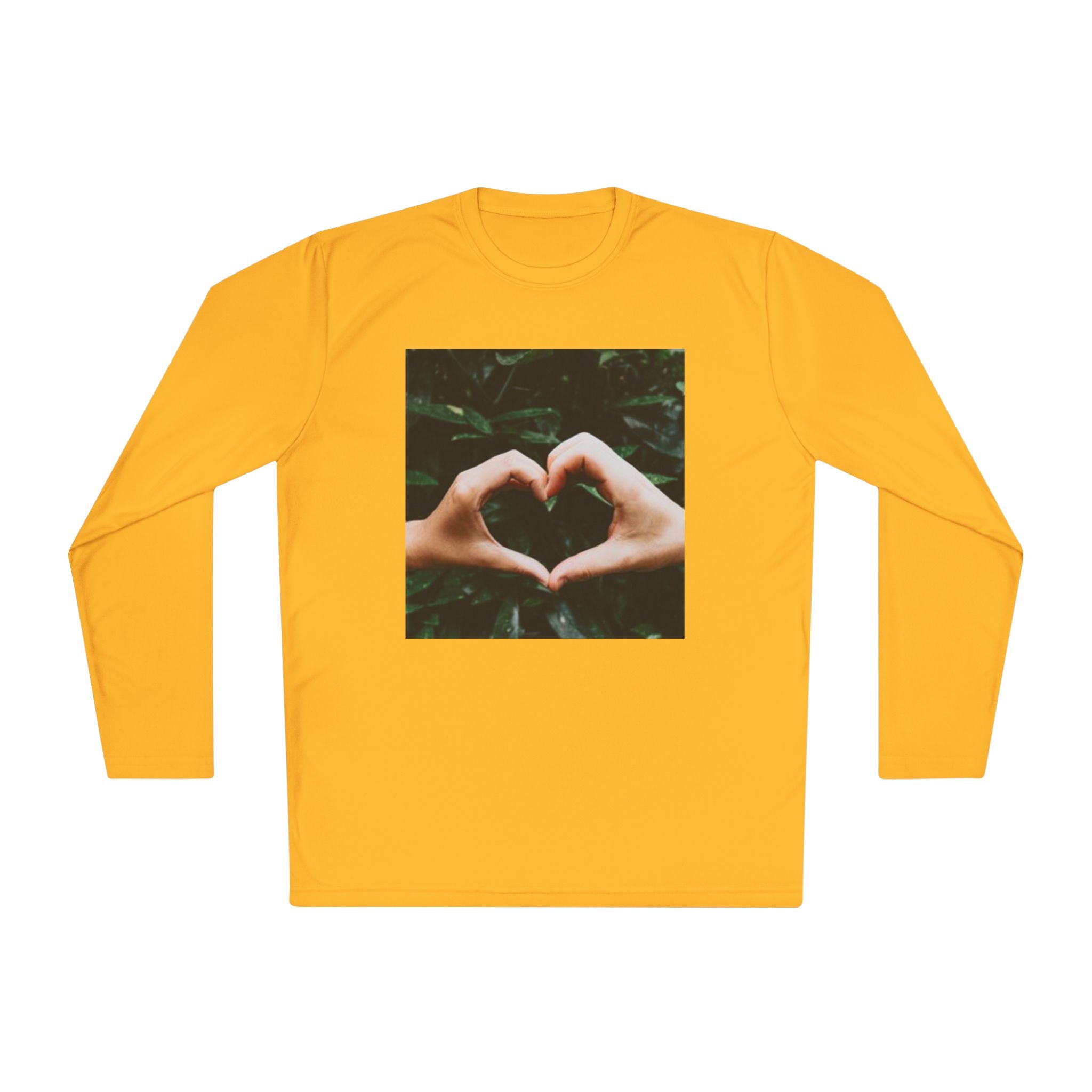 Long Sleeve Tee — Heart Hands Photo Print
