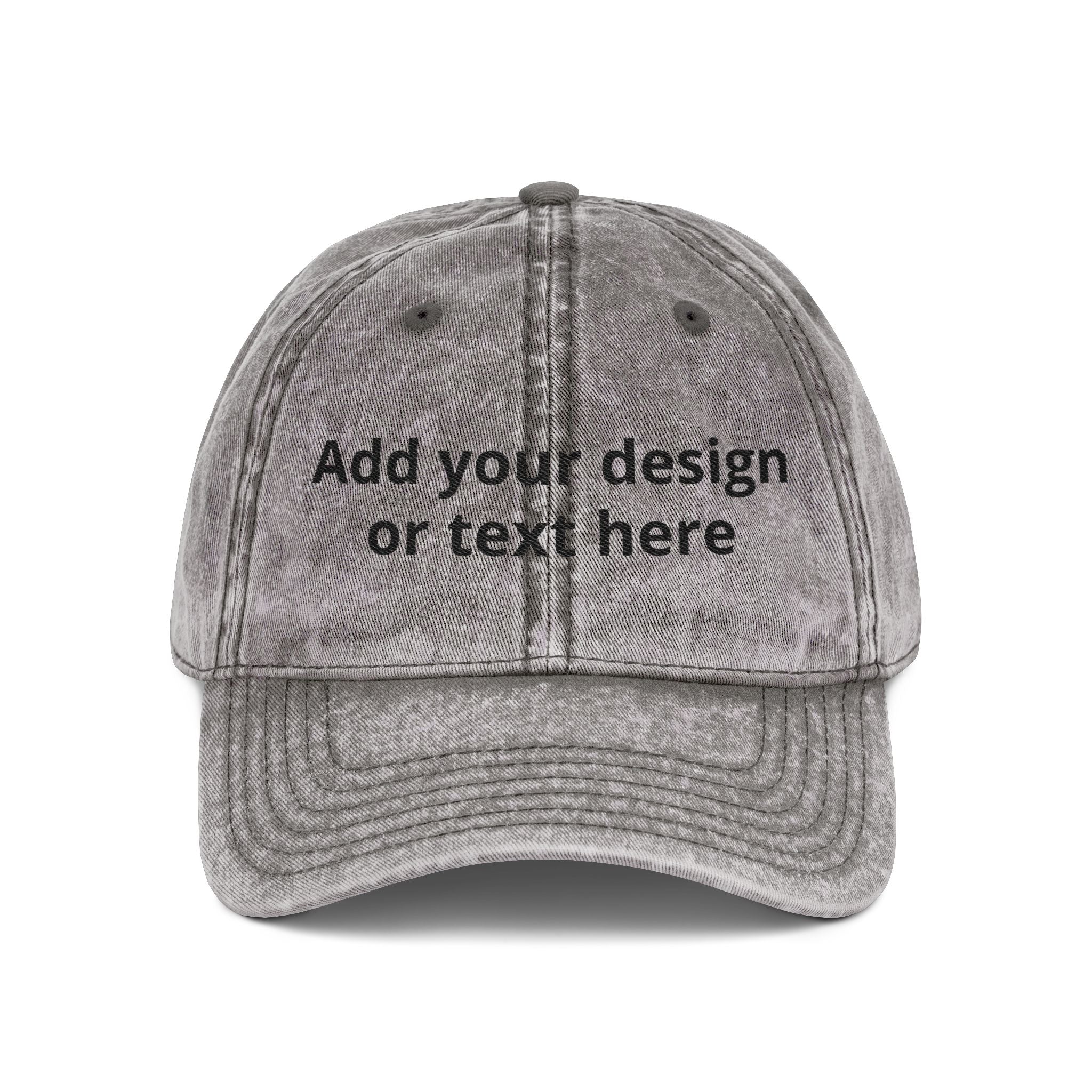 Vintage Embroidered Cap — Custom Text Dad Hat