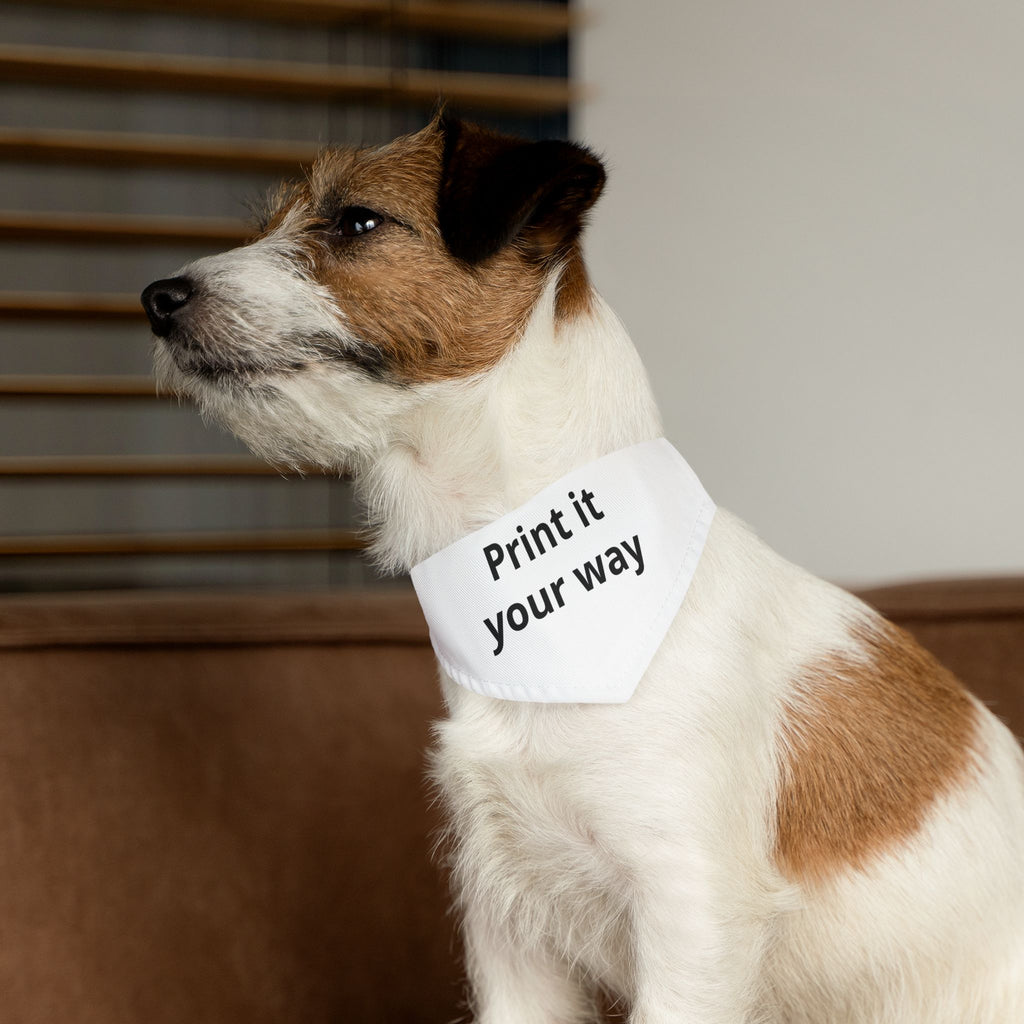 Customizable Pet Bandana Collar — "Print it Your Way" Dog & Cat Accessory
