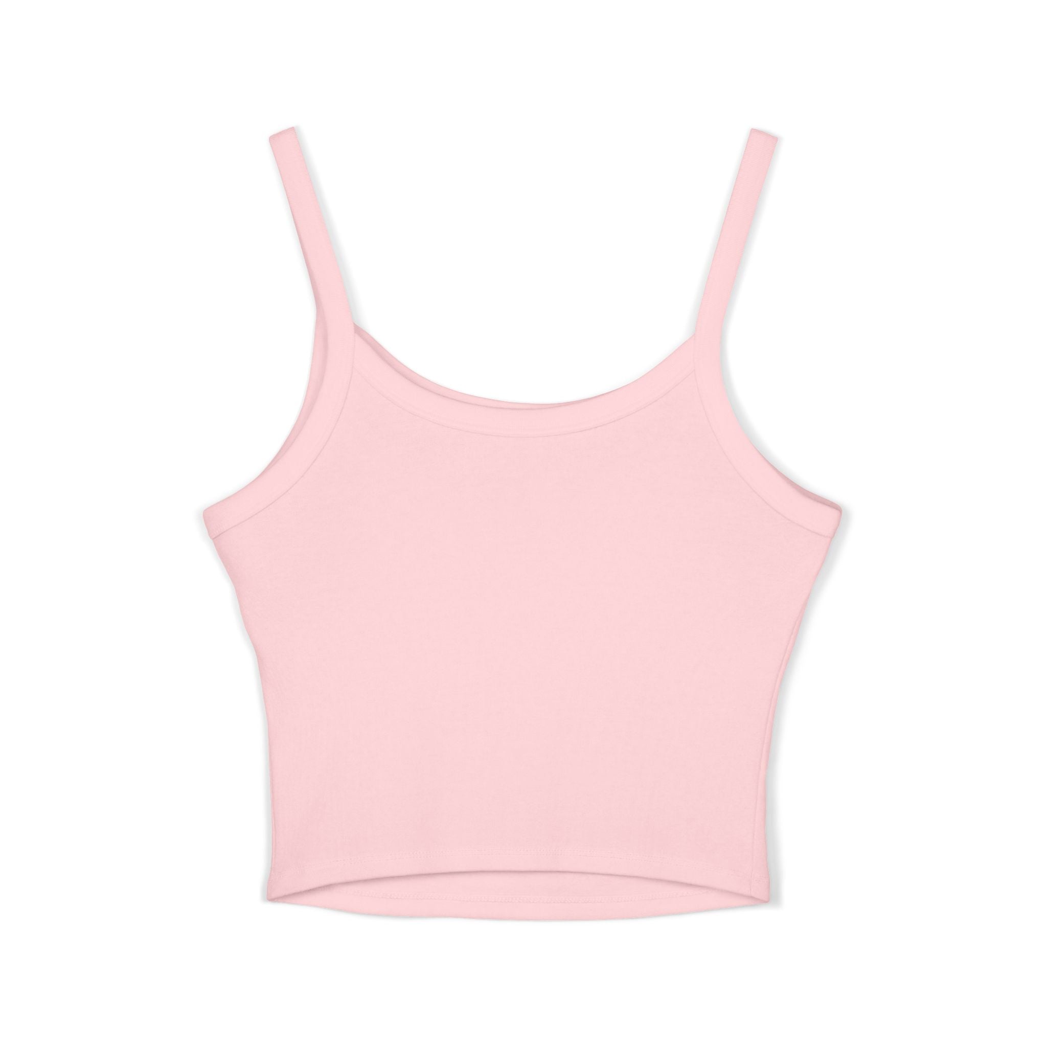 Custom Women's Spaghetti Strap Tank Top — Add Your Text Personalized Crop Top