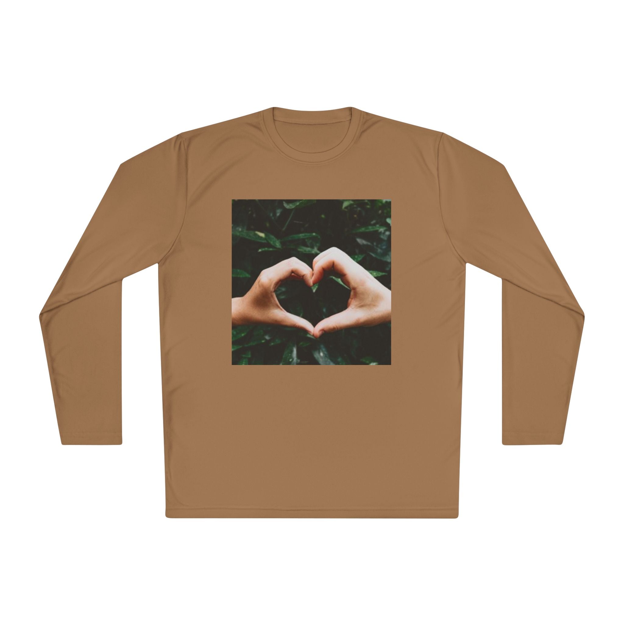 Long Sleeve Tee — Heart Hands Photo Print