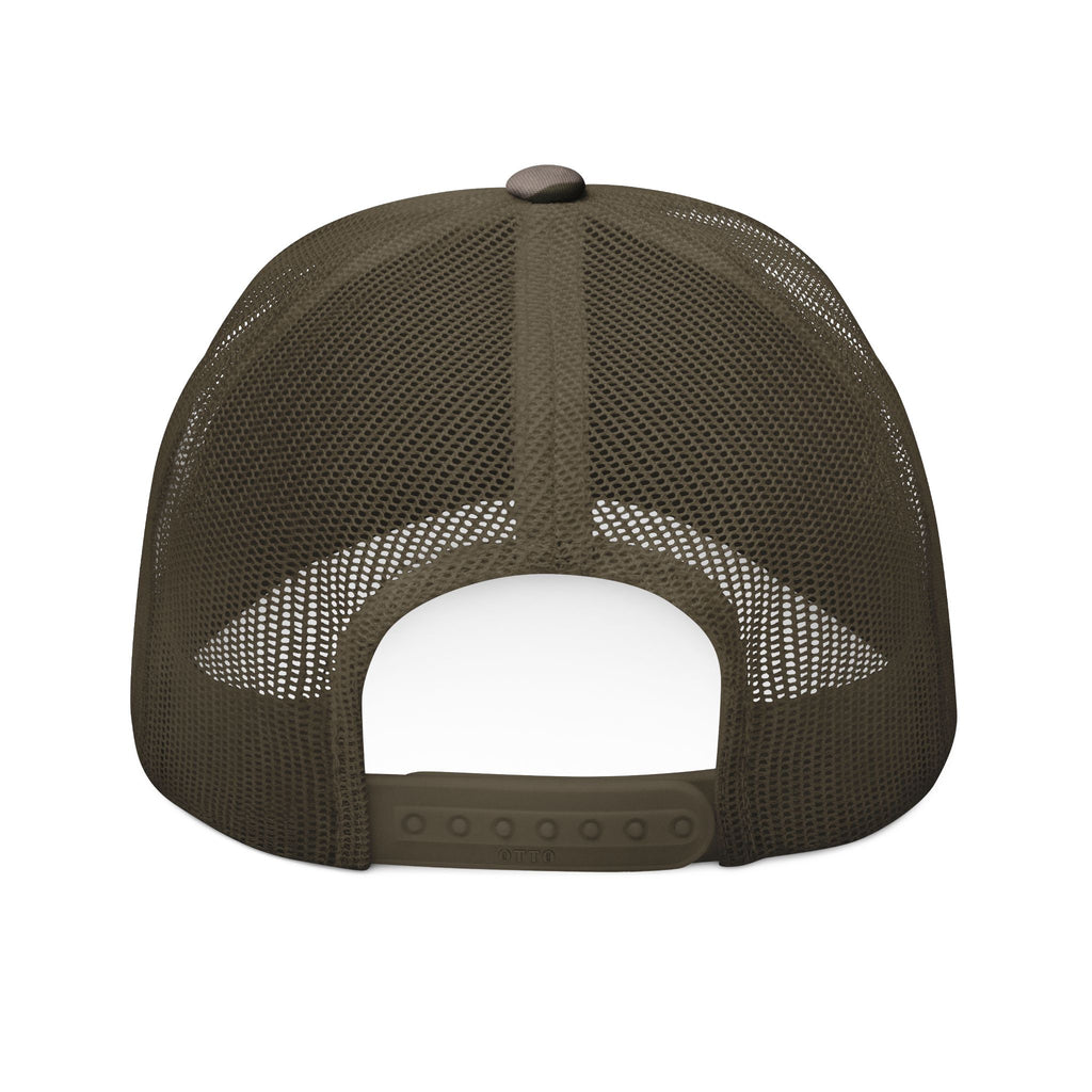 Camo Trucker Hat — Embroidered Classic Mesh Cap