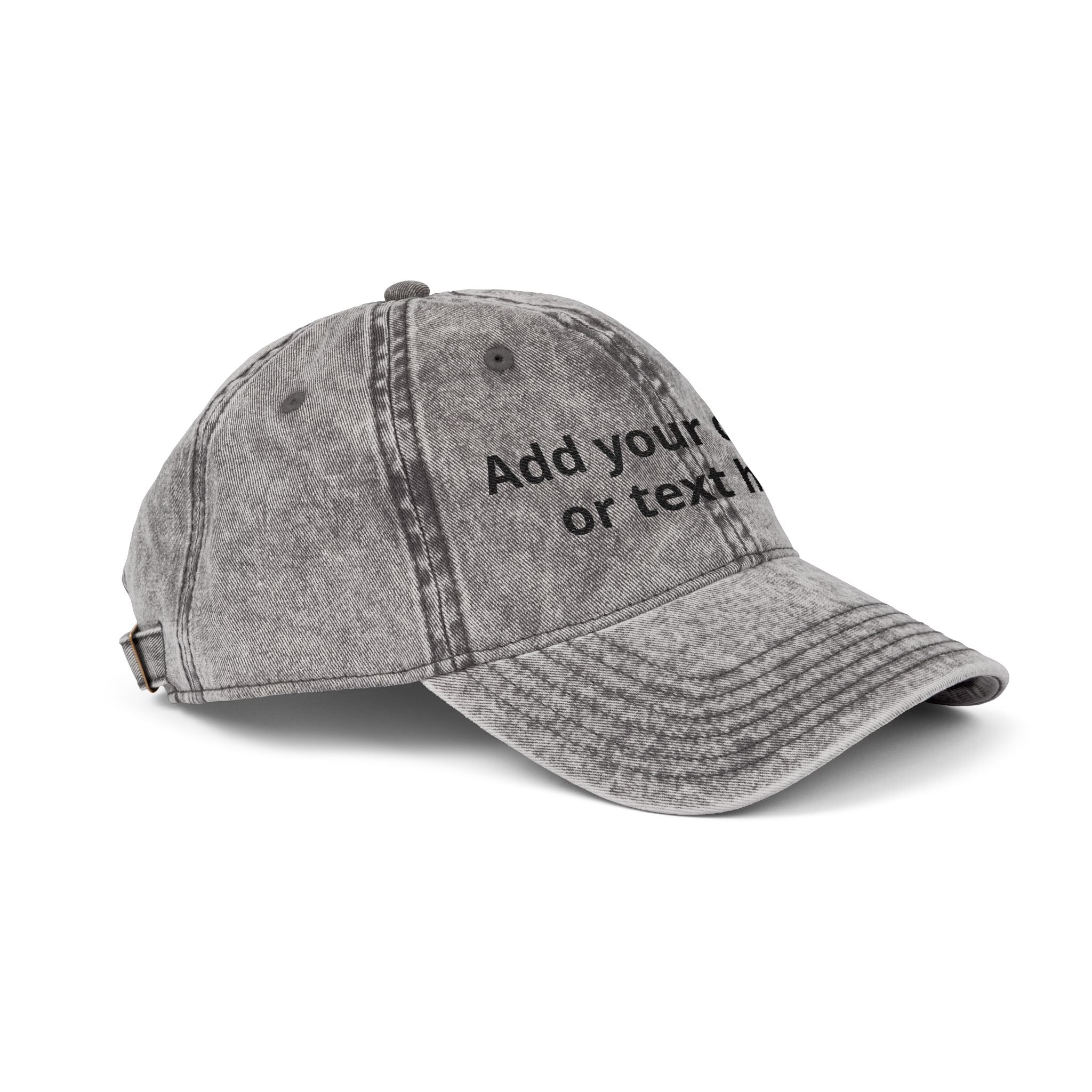 Vintage Embroidered Cap — Custom Text Dad Hat