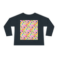 Toddler Long Sleeve Tee — Colorful Rainbow Confetti Pattern