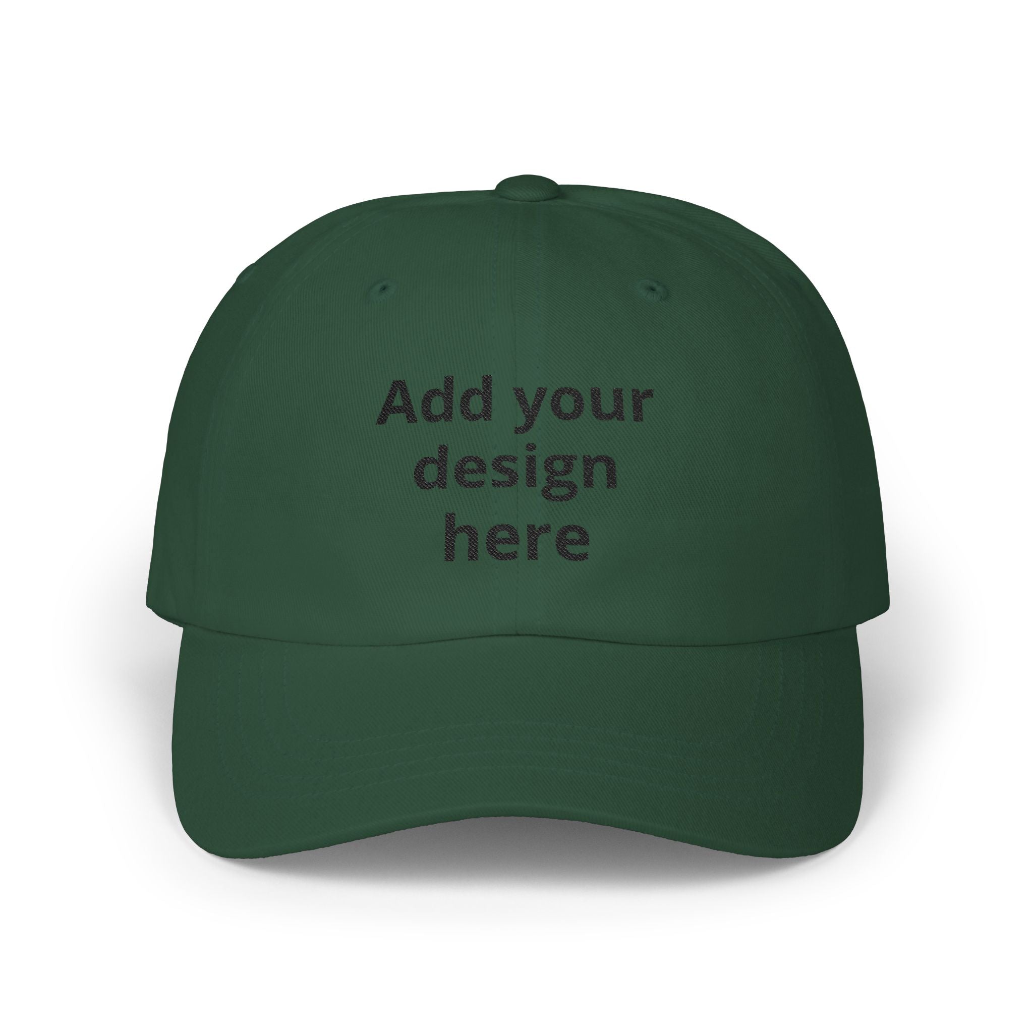 Classic Dad Cap — "Print It Your Way" Adjustable Cotton Baseball Hat