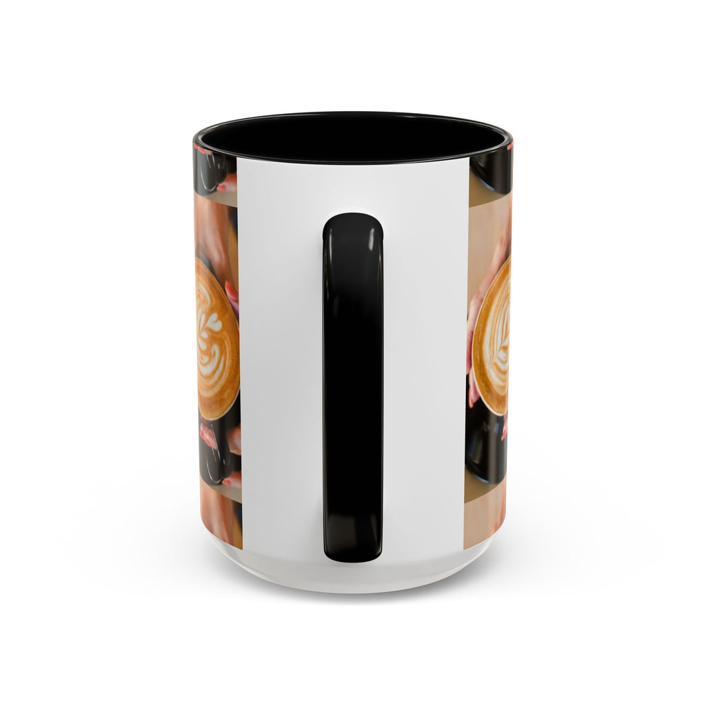 Latte Art Coffee Mug — Barista Hands Holding Latte (11/15 oz)