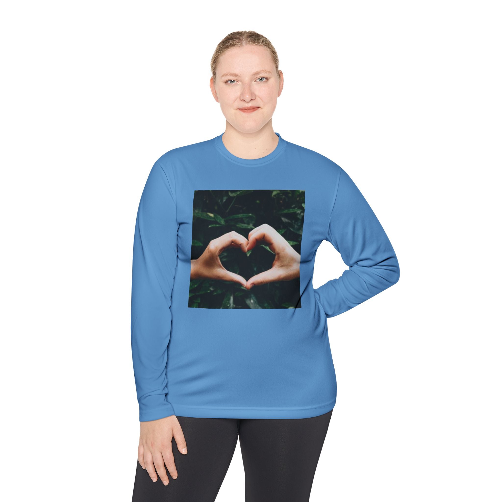 Long Sleeve Tee — Heart Hands Photo Print
