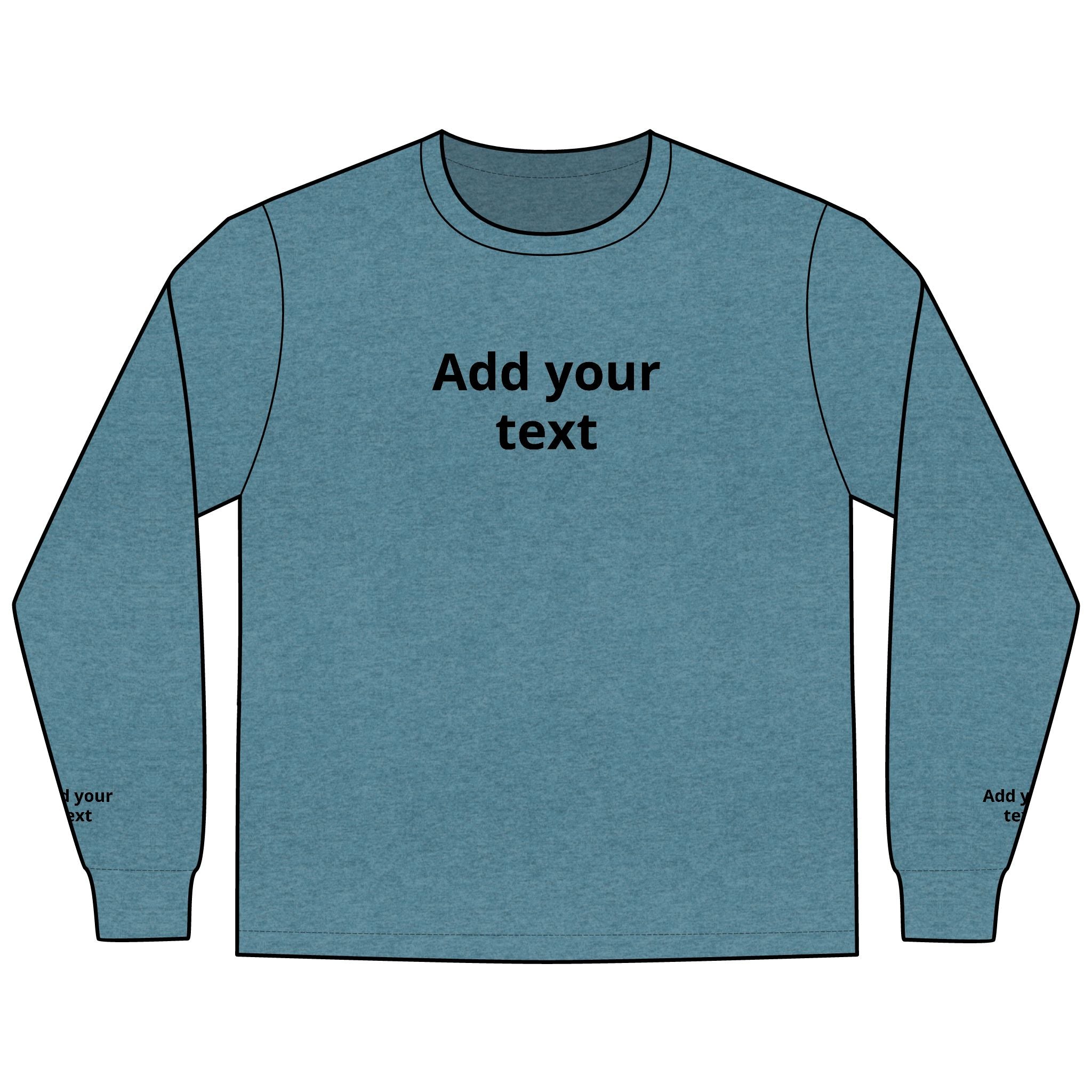 Long Sleeve Tee — "In the Zone" Geometric Tech Graphic