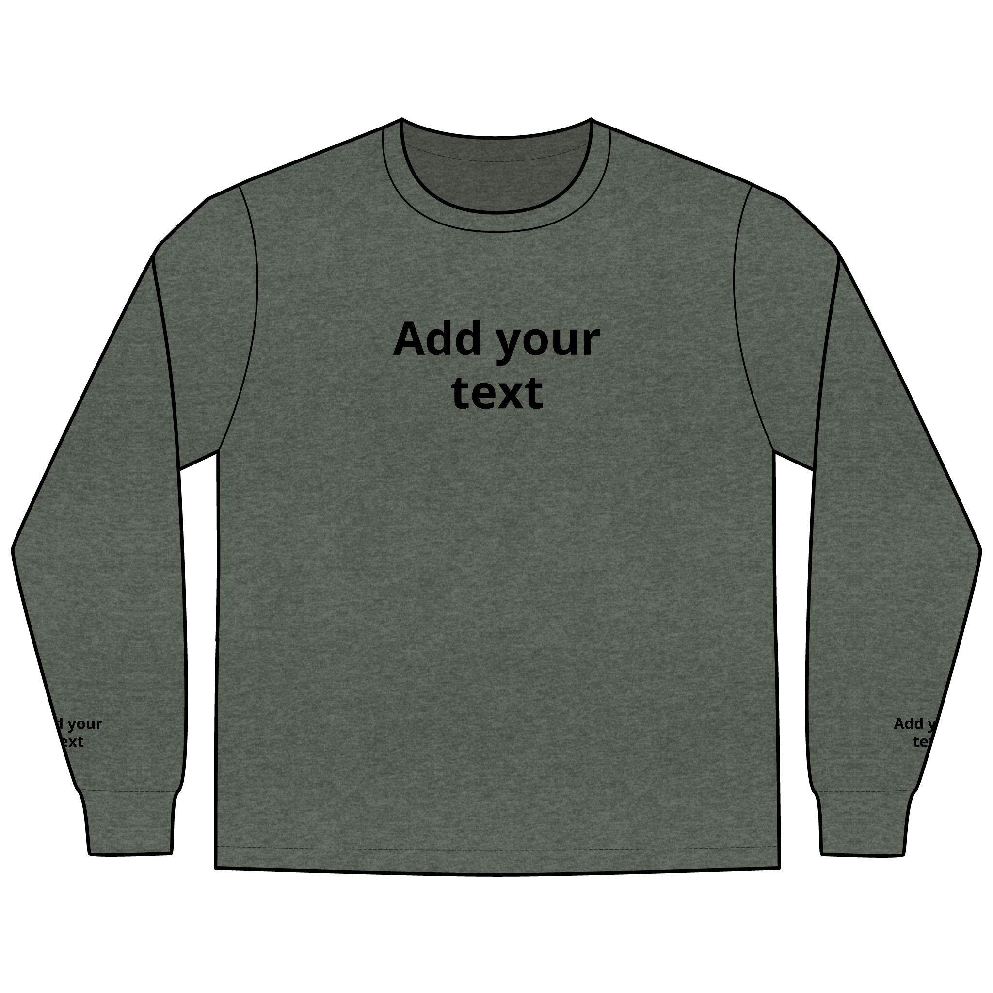 Long Sleeve Tee — "In the Zone" Geometric Tech Graphic