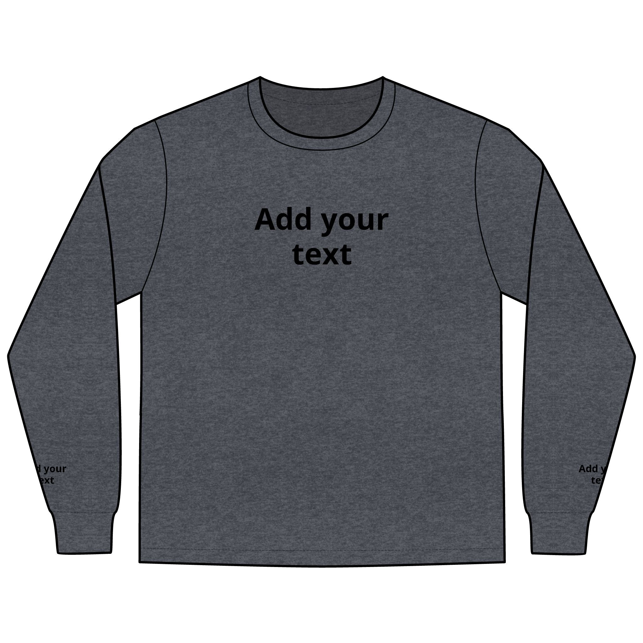 Long Sleeve Tee — "In the Zone" Geometric Tech Graphic