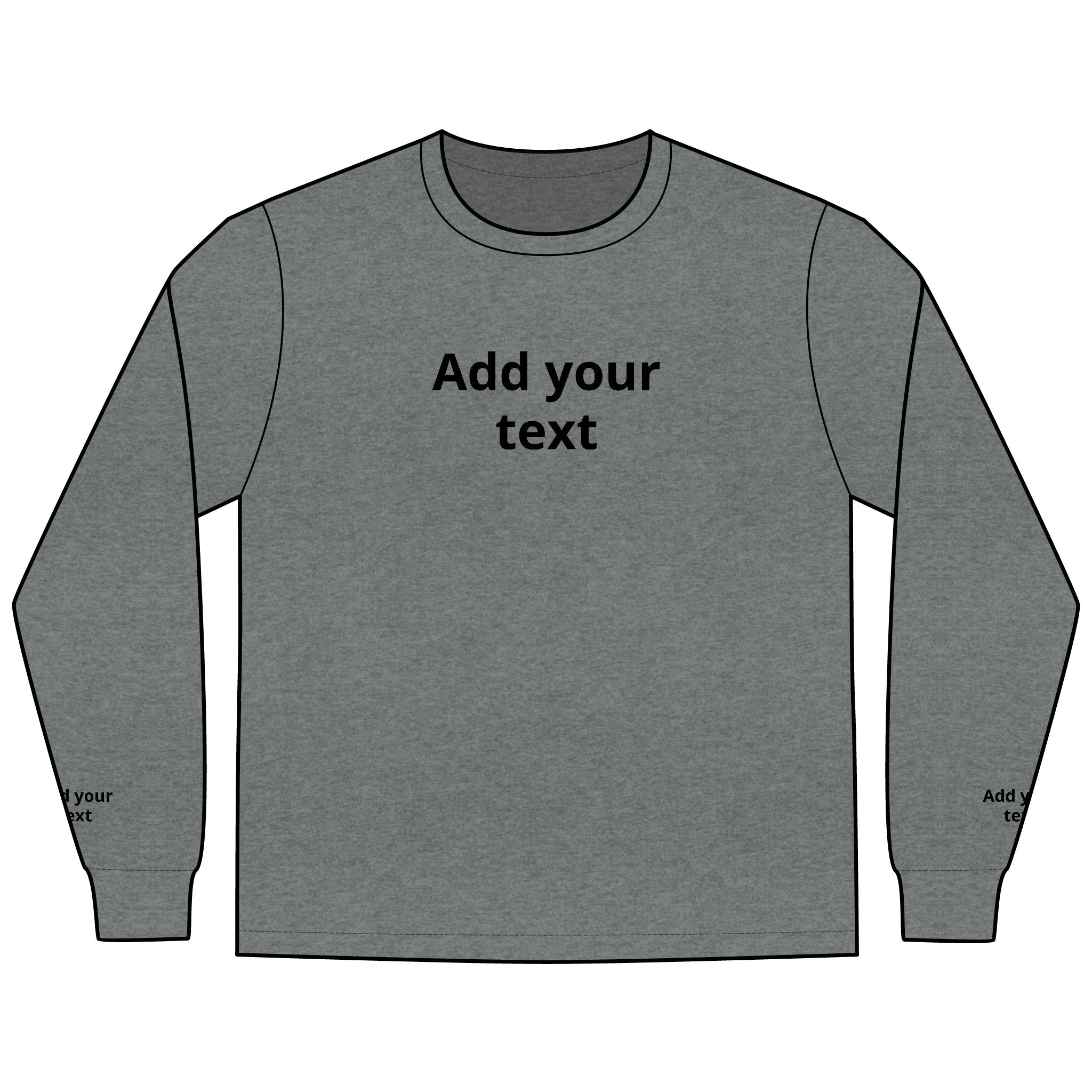 Long Sleeve Tee — "In the Zone" Geometric Tech Graphic