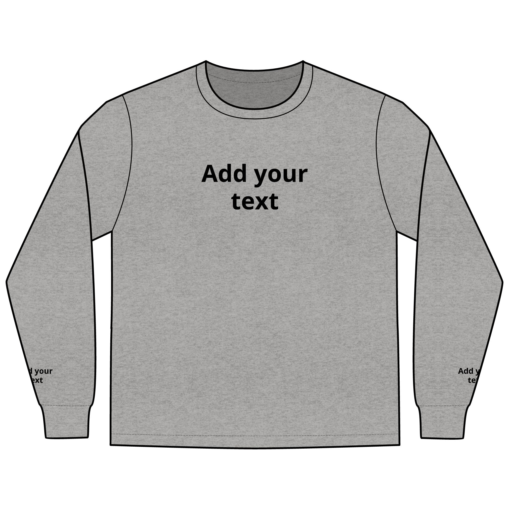 Long Sleeve Tee — "In the Zone" Geometric Tech Graphic