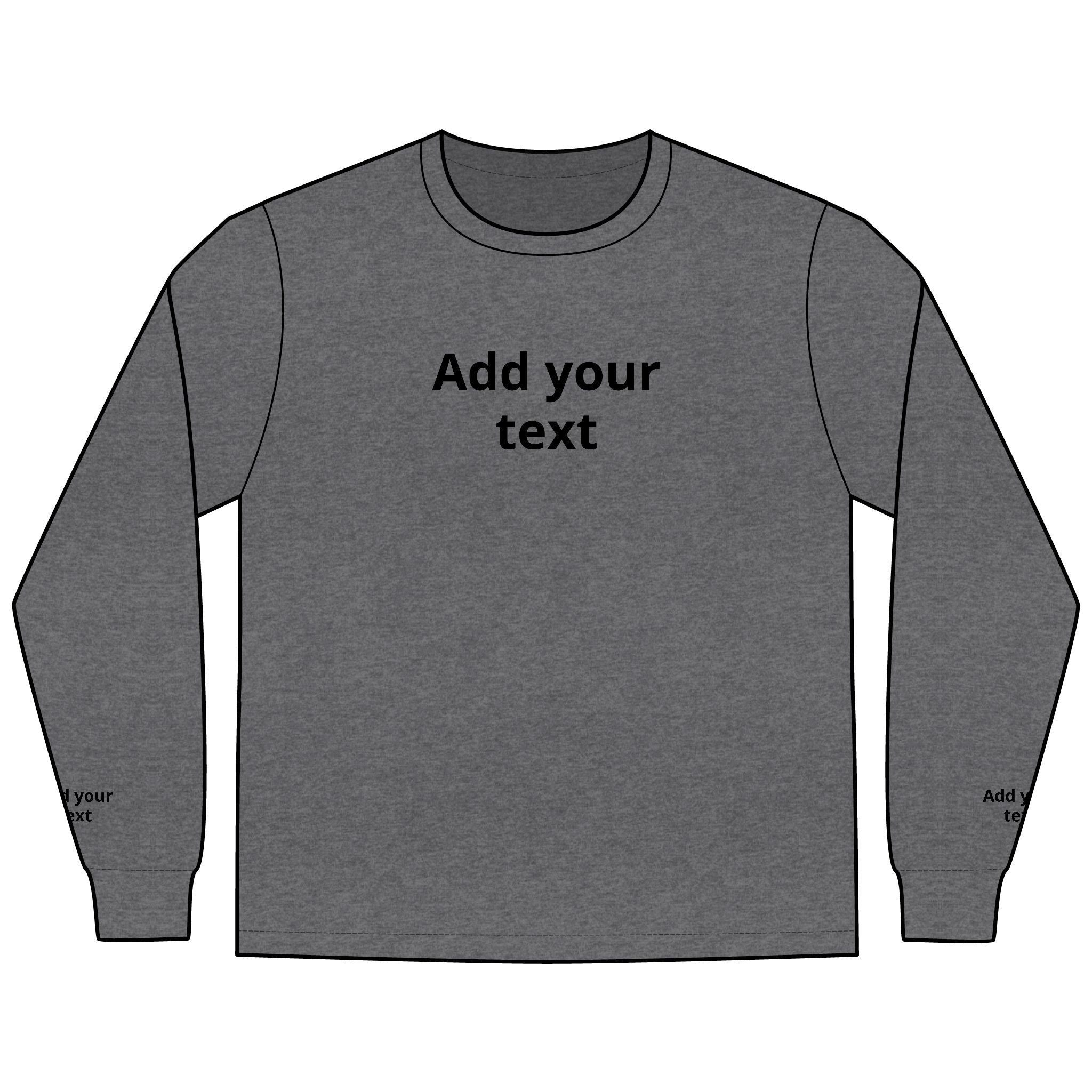 Long Sleeve Tee — "In the Zone" Geometric Tech Graphic