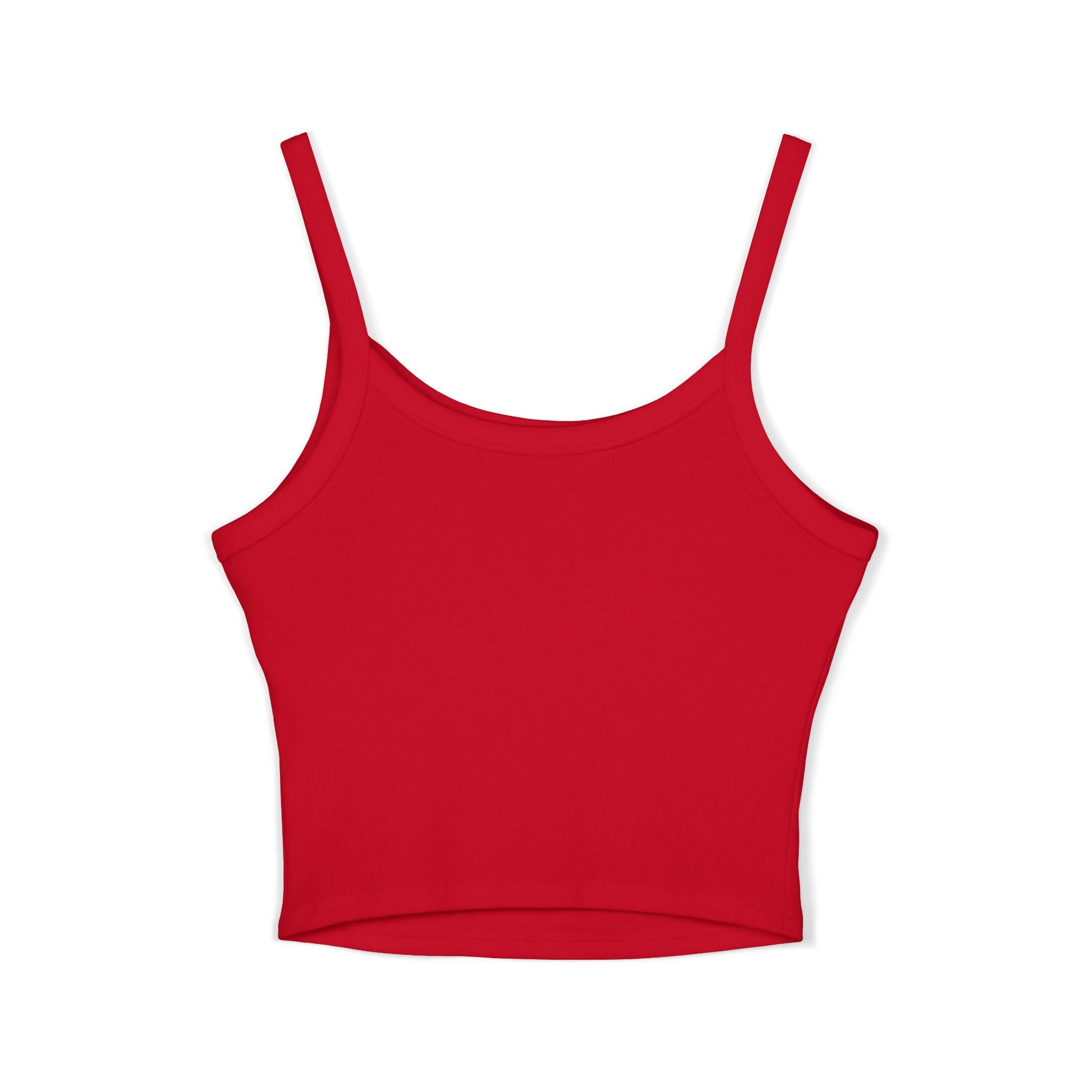 Custom Women's Spaghetti Strap Tank Top — Add Your Text Personalized Crop Top
