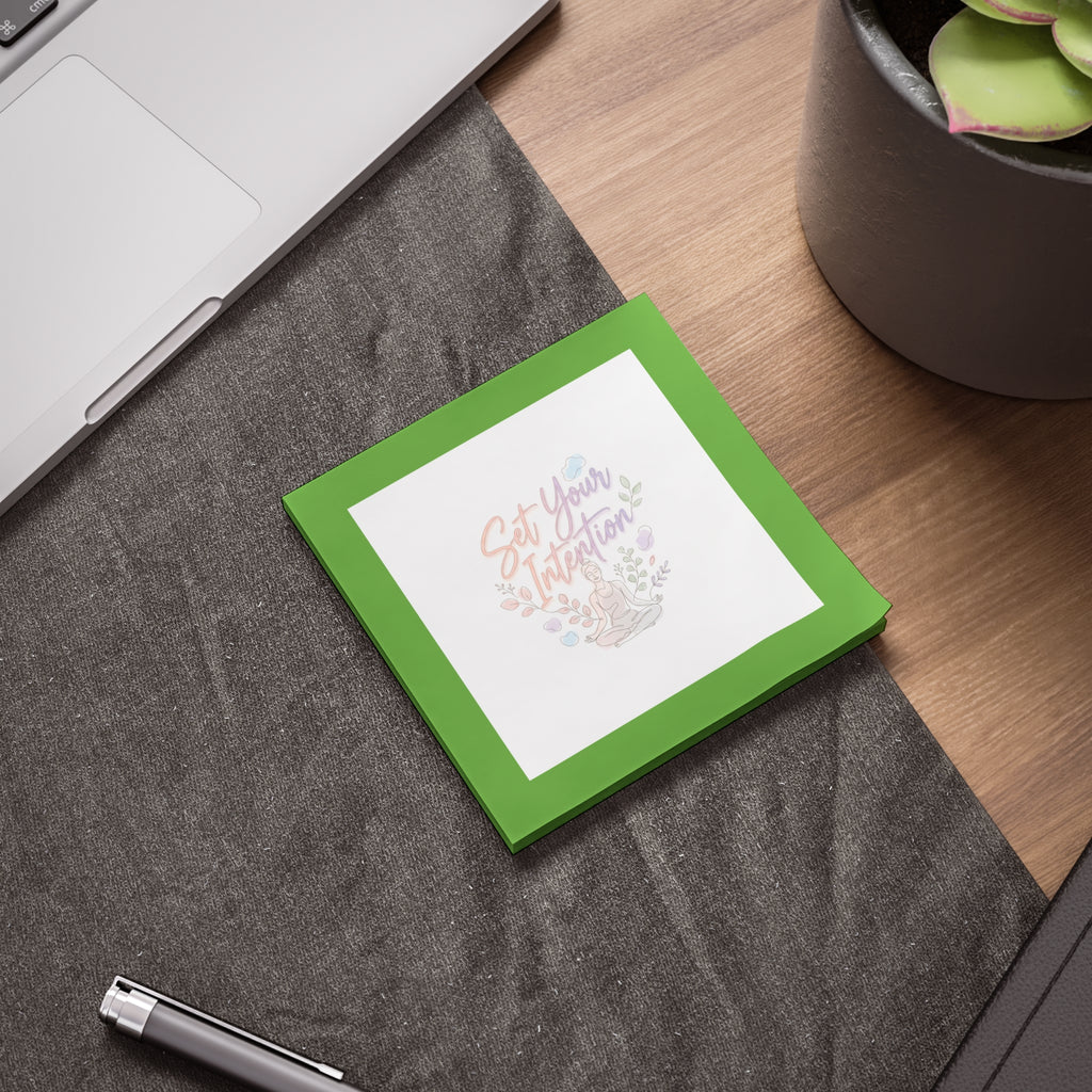 Set Your Intention Post-it Note Pads — Motivational Sticky Notes for Mindfulness & Planning