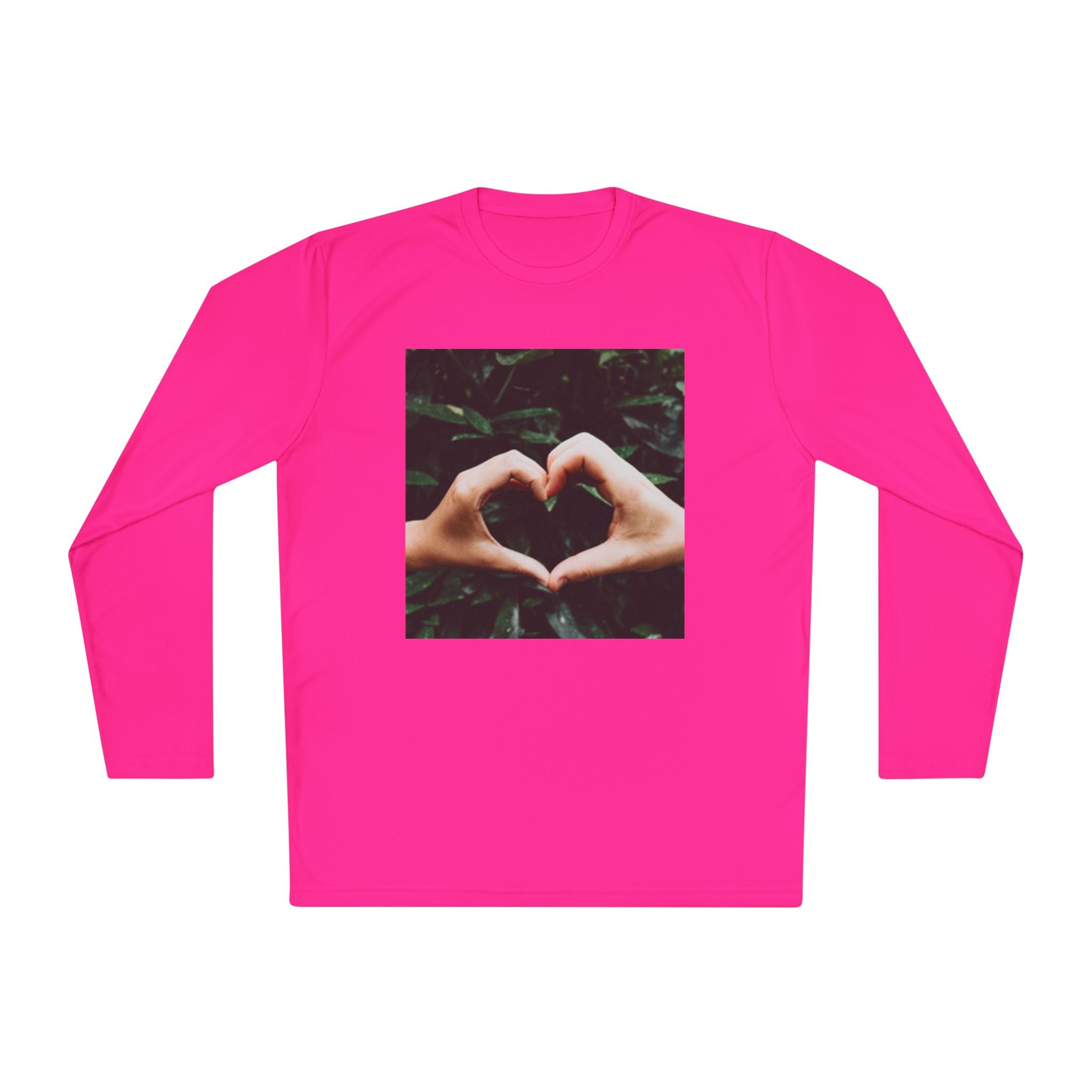 Long Sleeve Tee — Heart Hands Photo Print