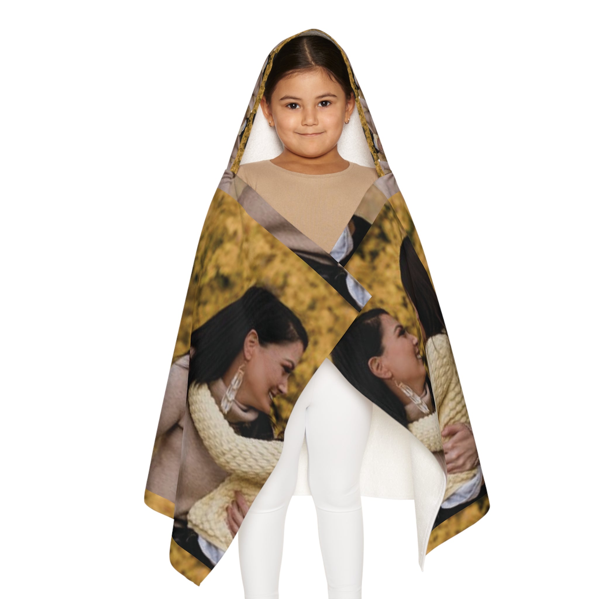 Personalized Kids Hooded Towel — Custom Photo Hooded Beach & Bath Towel for Youth