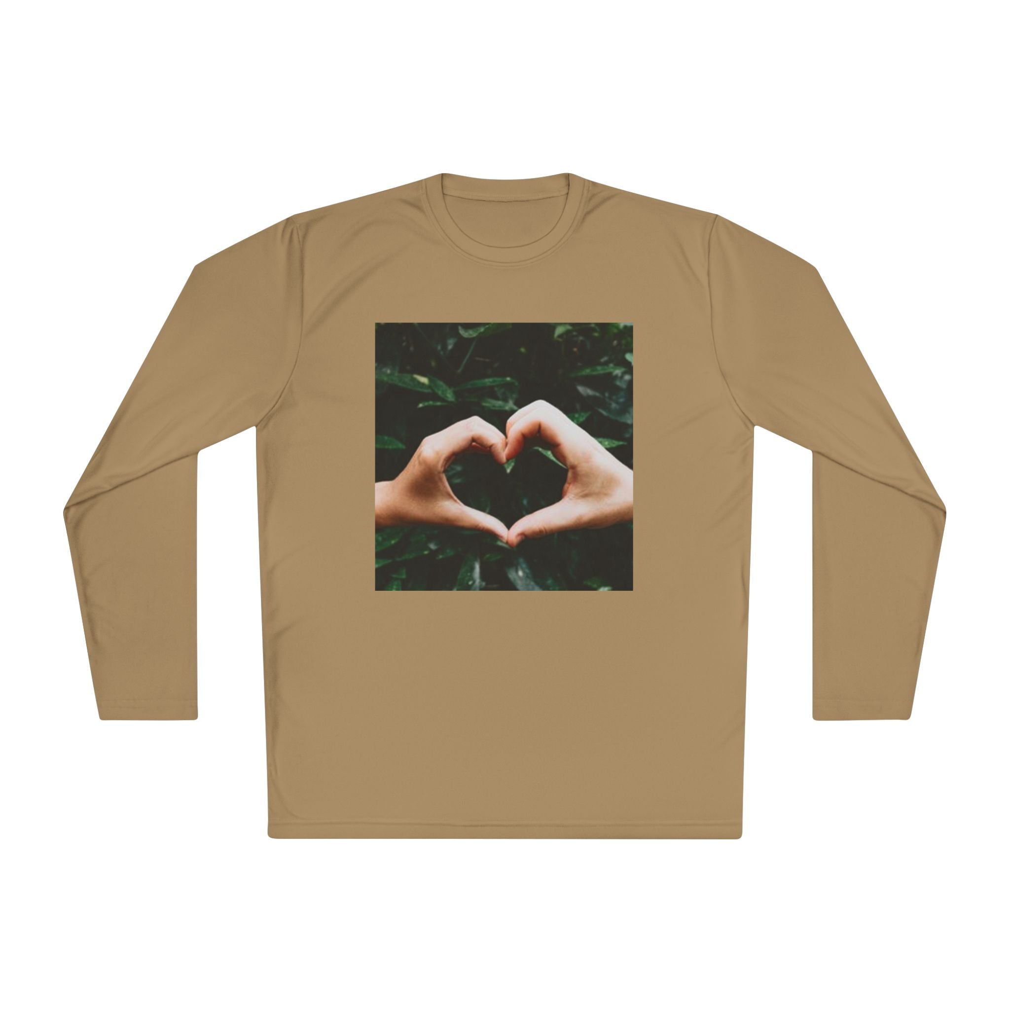 Long Sleeve Tee — Heart Hands Photo Print