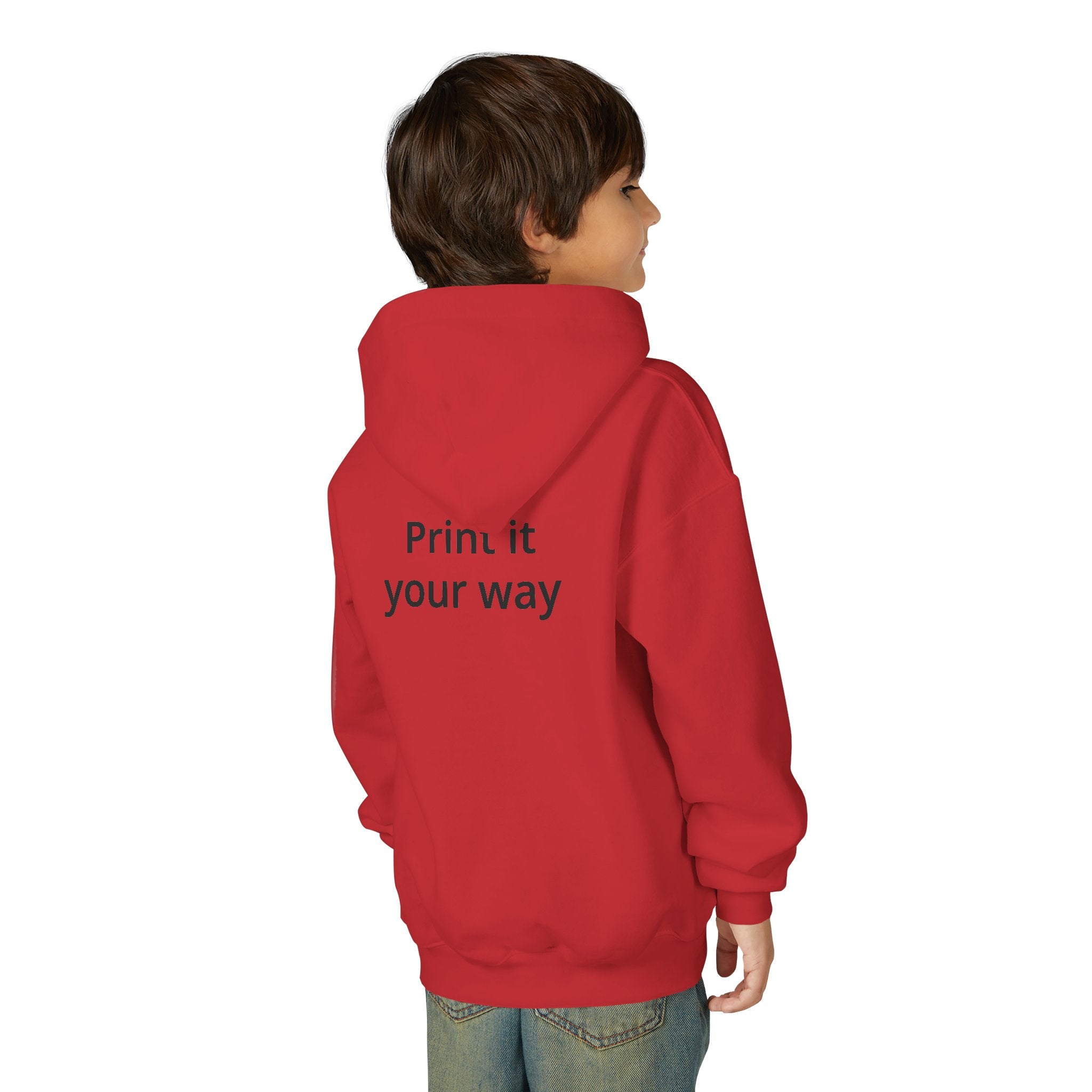 Youth Hoodie — Heart Hands Photo Graphic Hooded Sweatshirt
