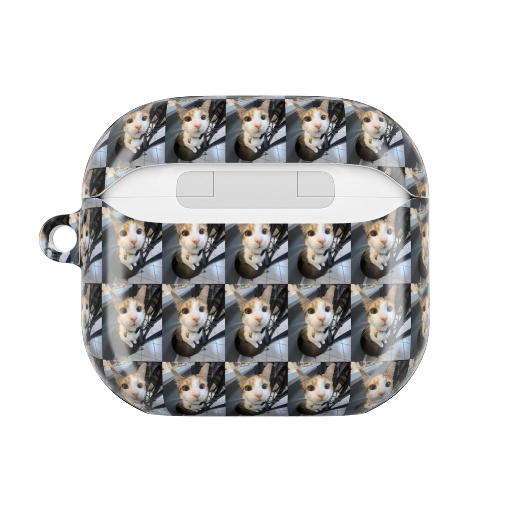Pet Photo Pattern AirPod Case — Custom Dog & Cat Collage Silicone Cover