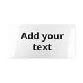Custom Vanity License Plate — Personalized Aluminum Front Plate, Add Your Text